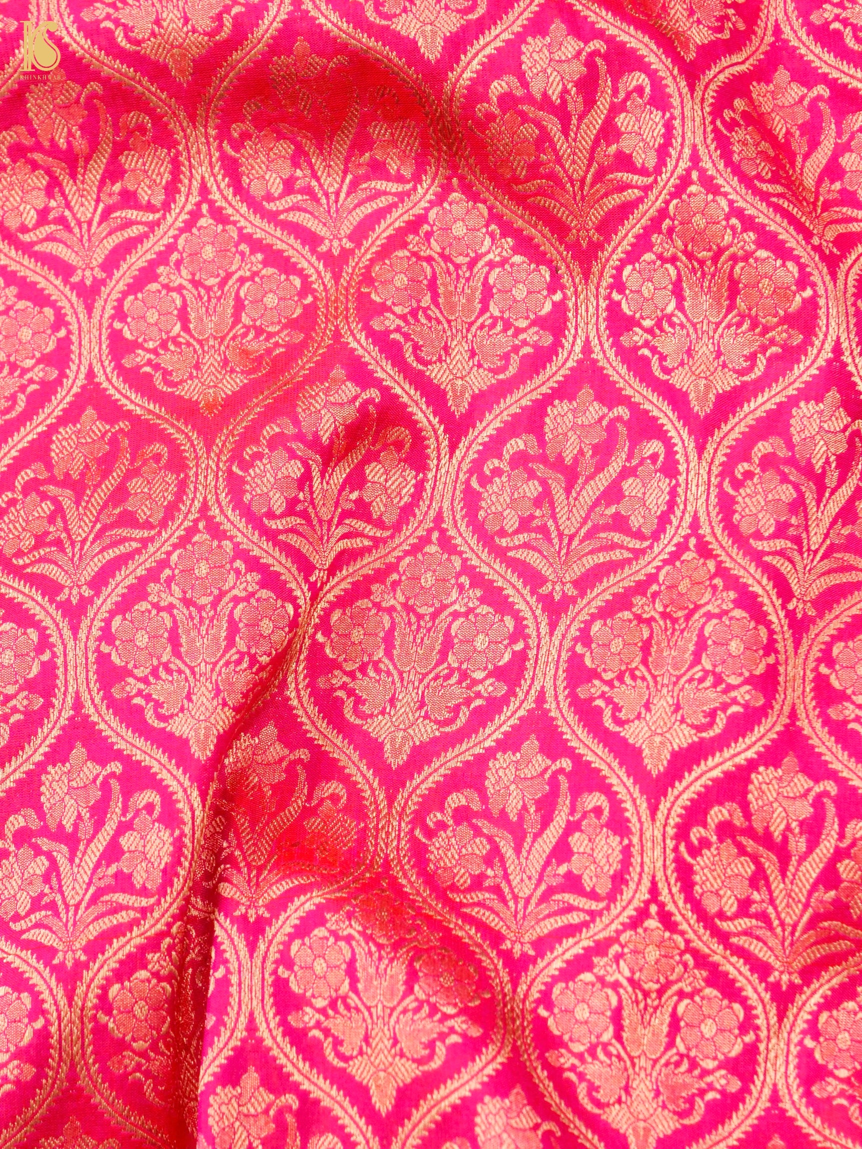 Handloom Banarasi Silk Zari Tanchoi Saree