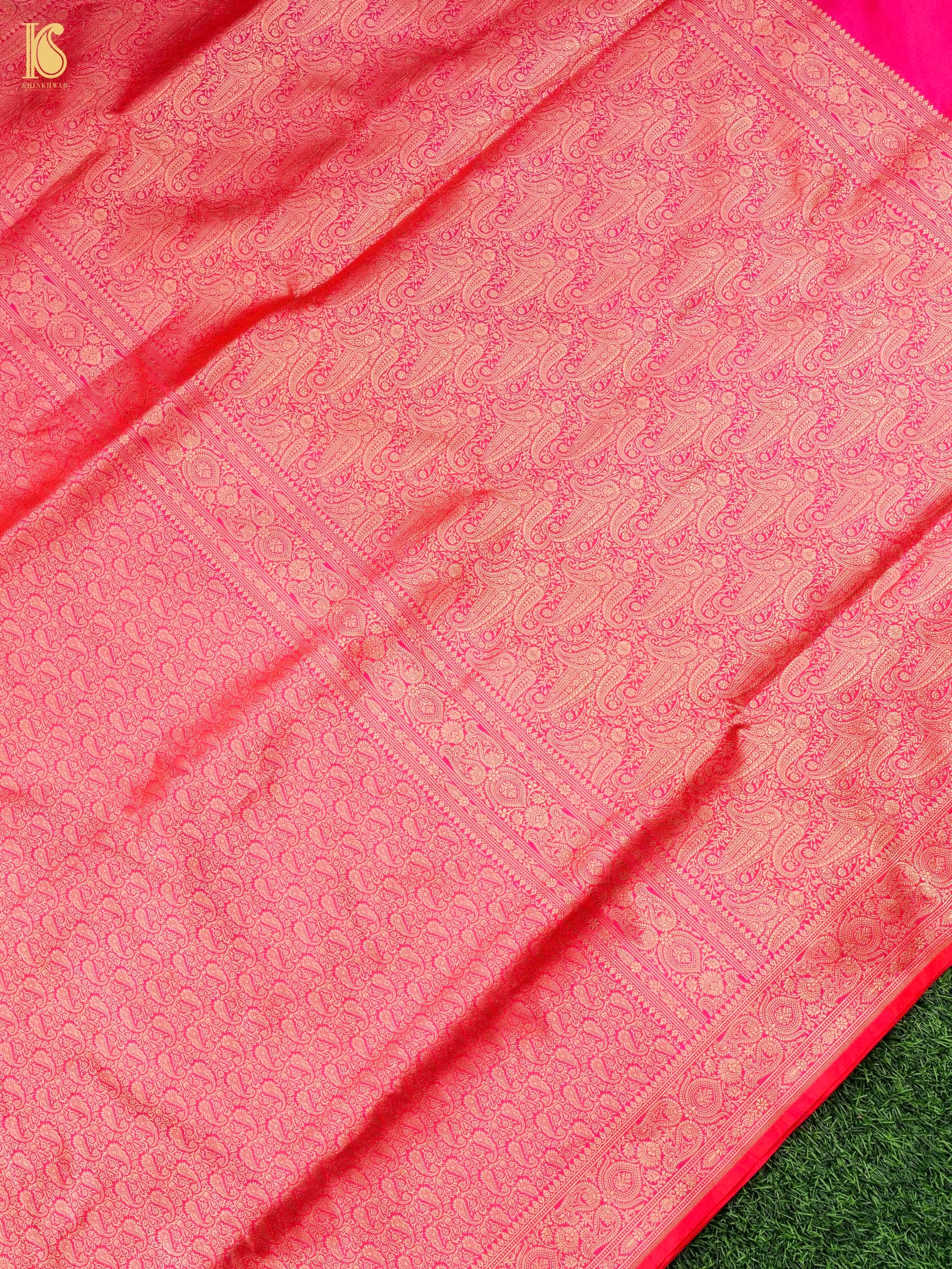 Handloom Banarasi Silk Zari Tanchoi Saree