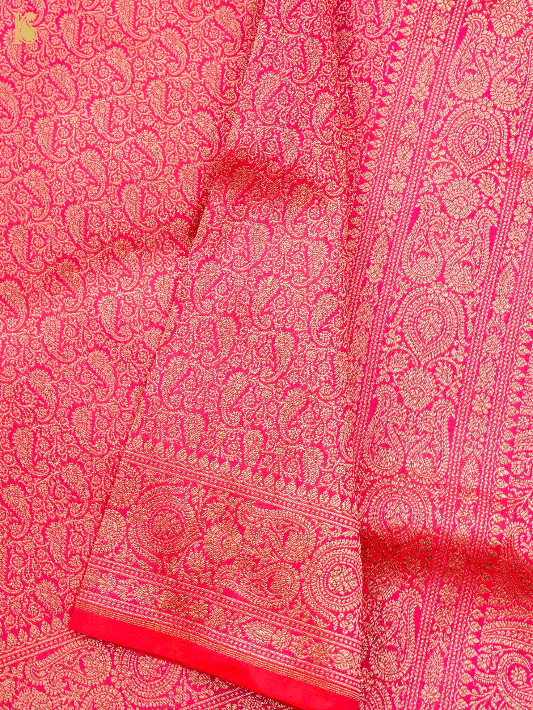 Handloom Banarasi Silk Zari Tanchoi Saree