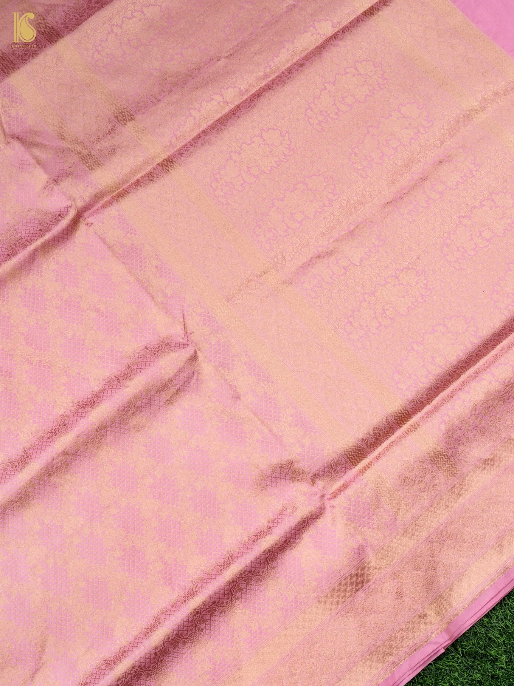 Handloom Banarasi Silk Zari Tanchoi Saree