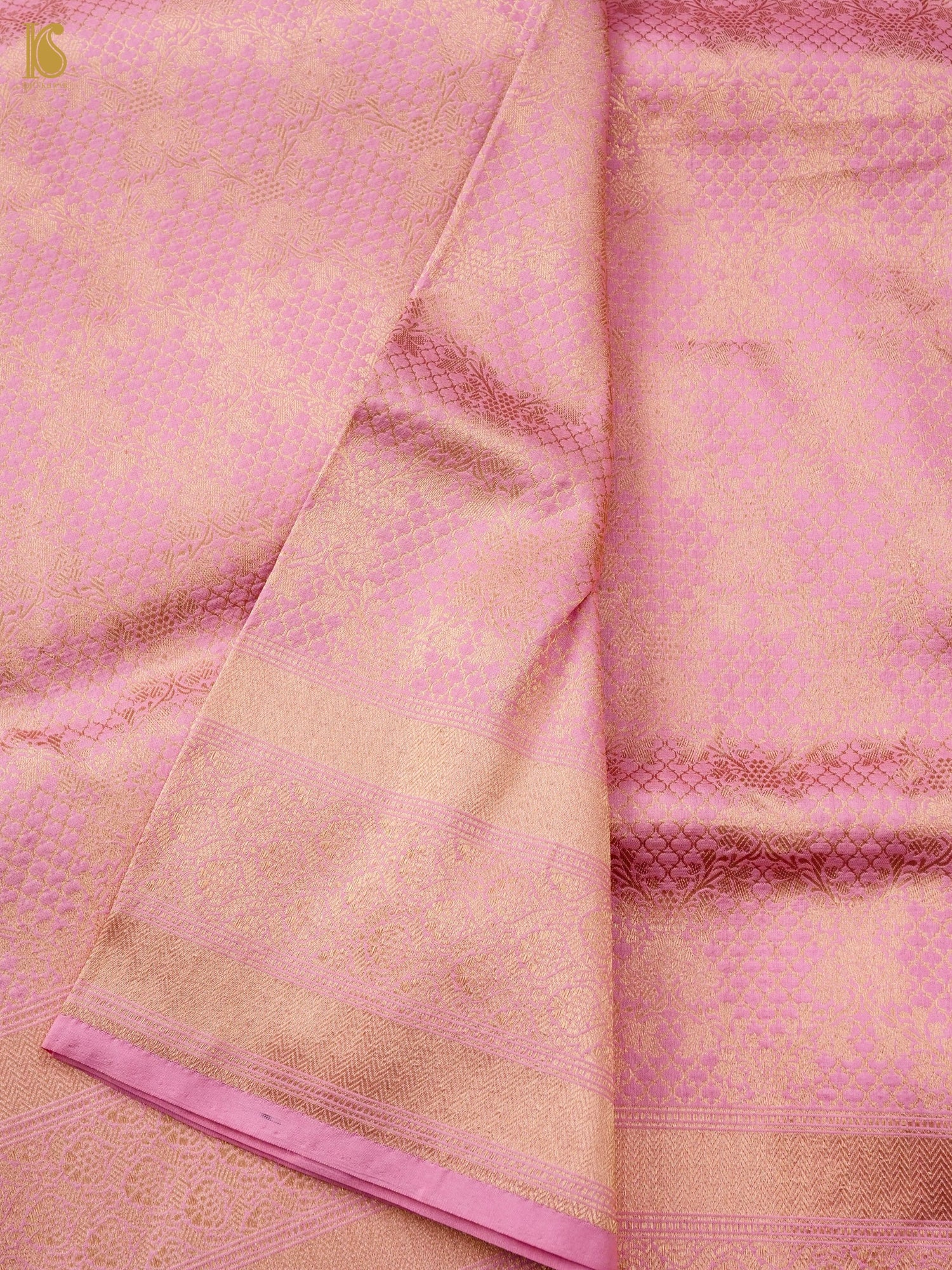 Handloom Banarasi Silk Zari Tanchoi Saree