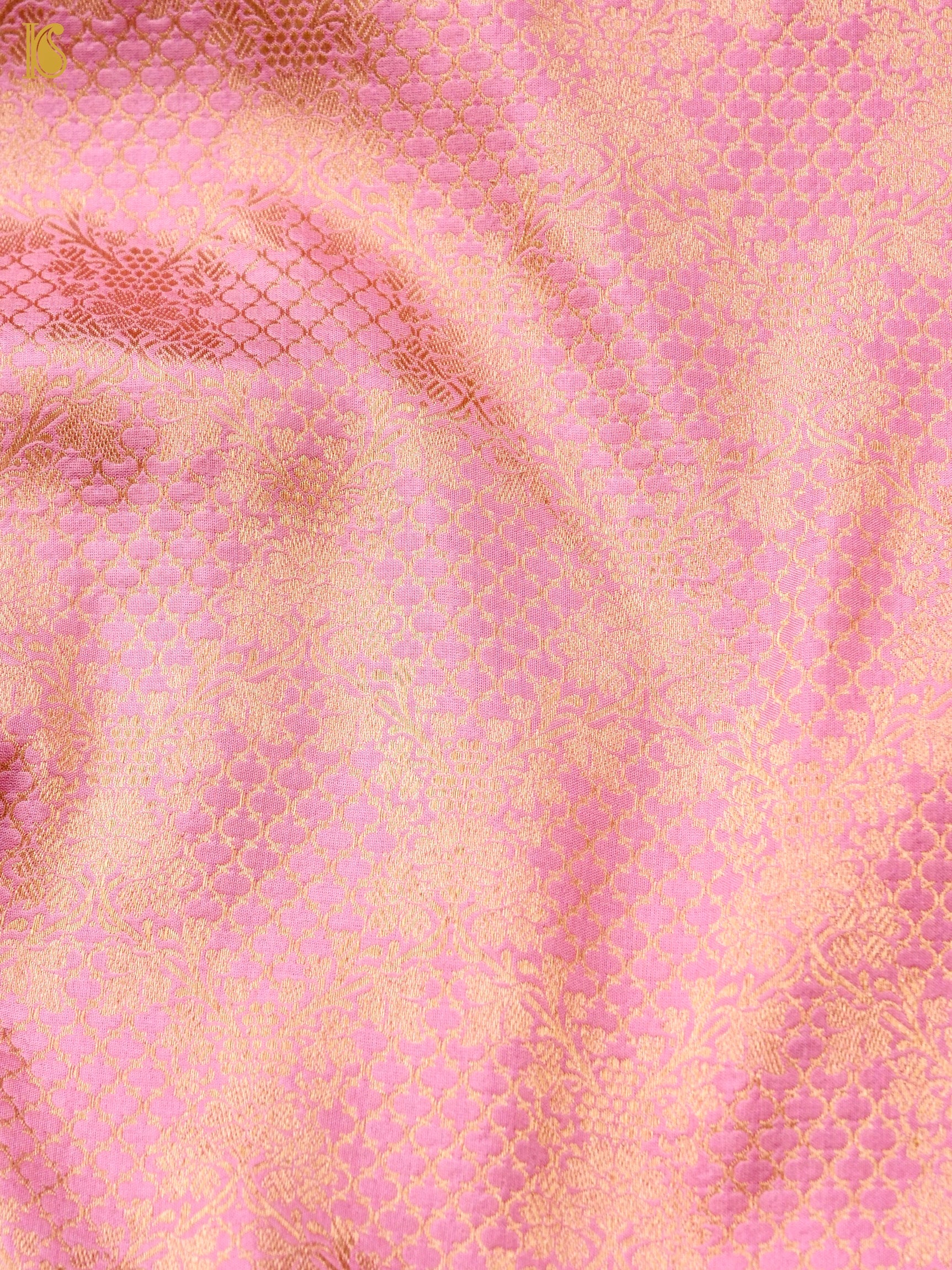 Handloom Banarasi Silk Zari Tanchoi Saree