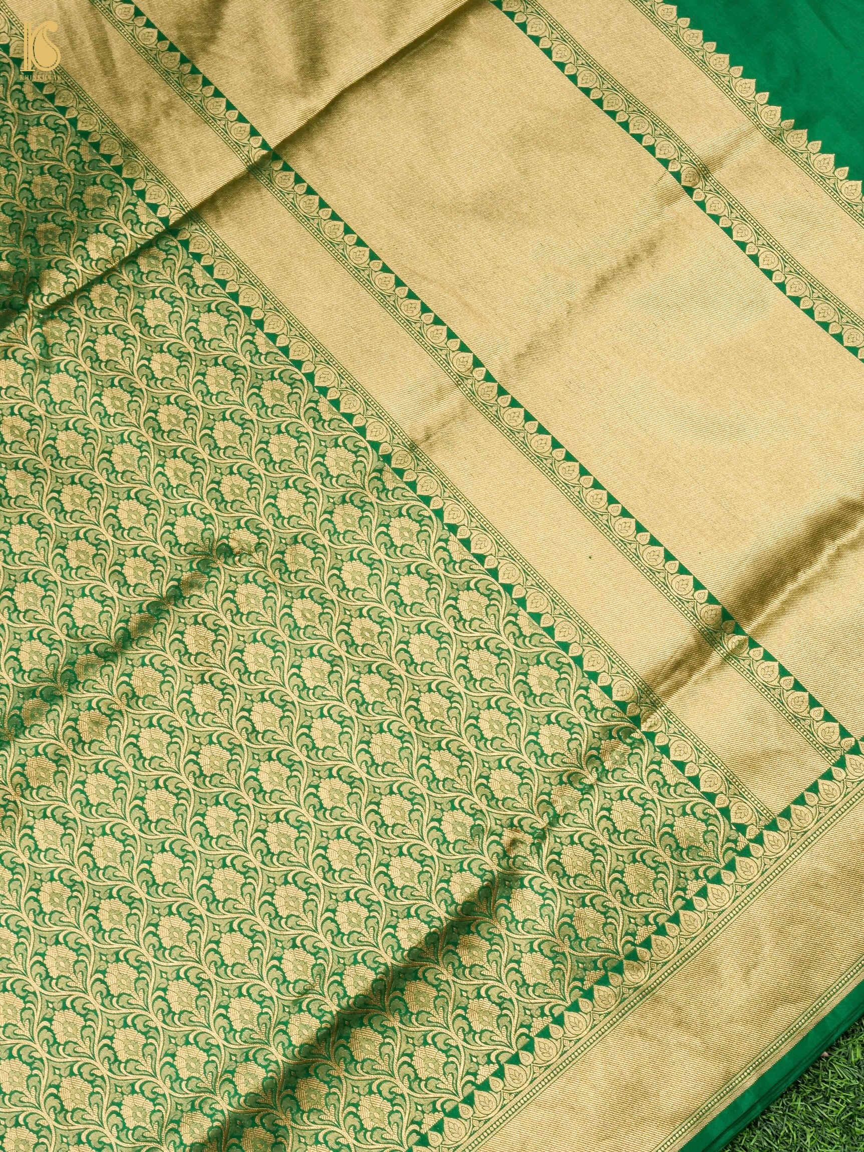Handloom Banarasi Silk Zari Tanchoi Saree