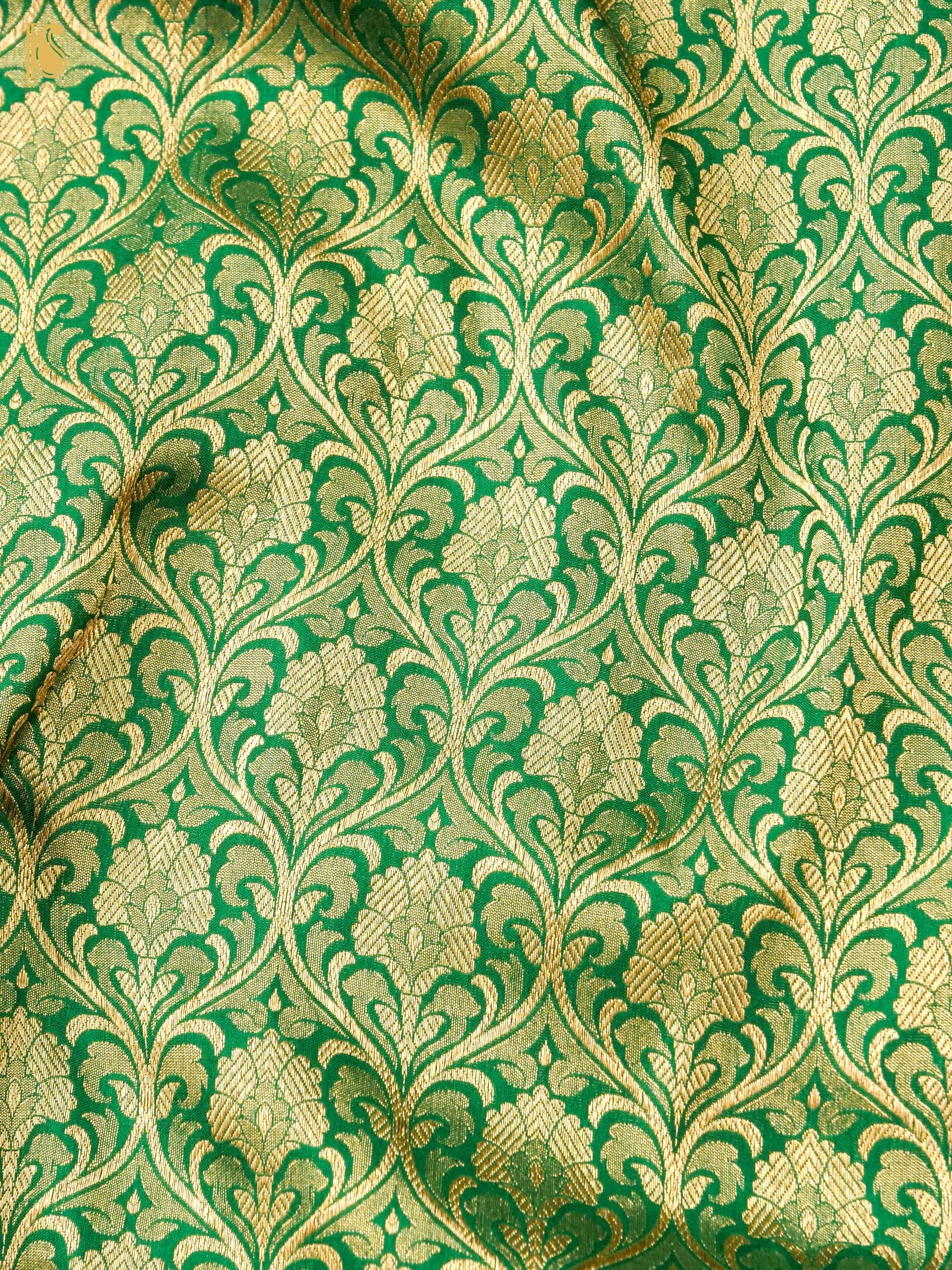 Handloom Banarasi Silk Zari Tanchoi Saree