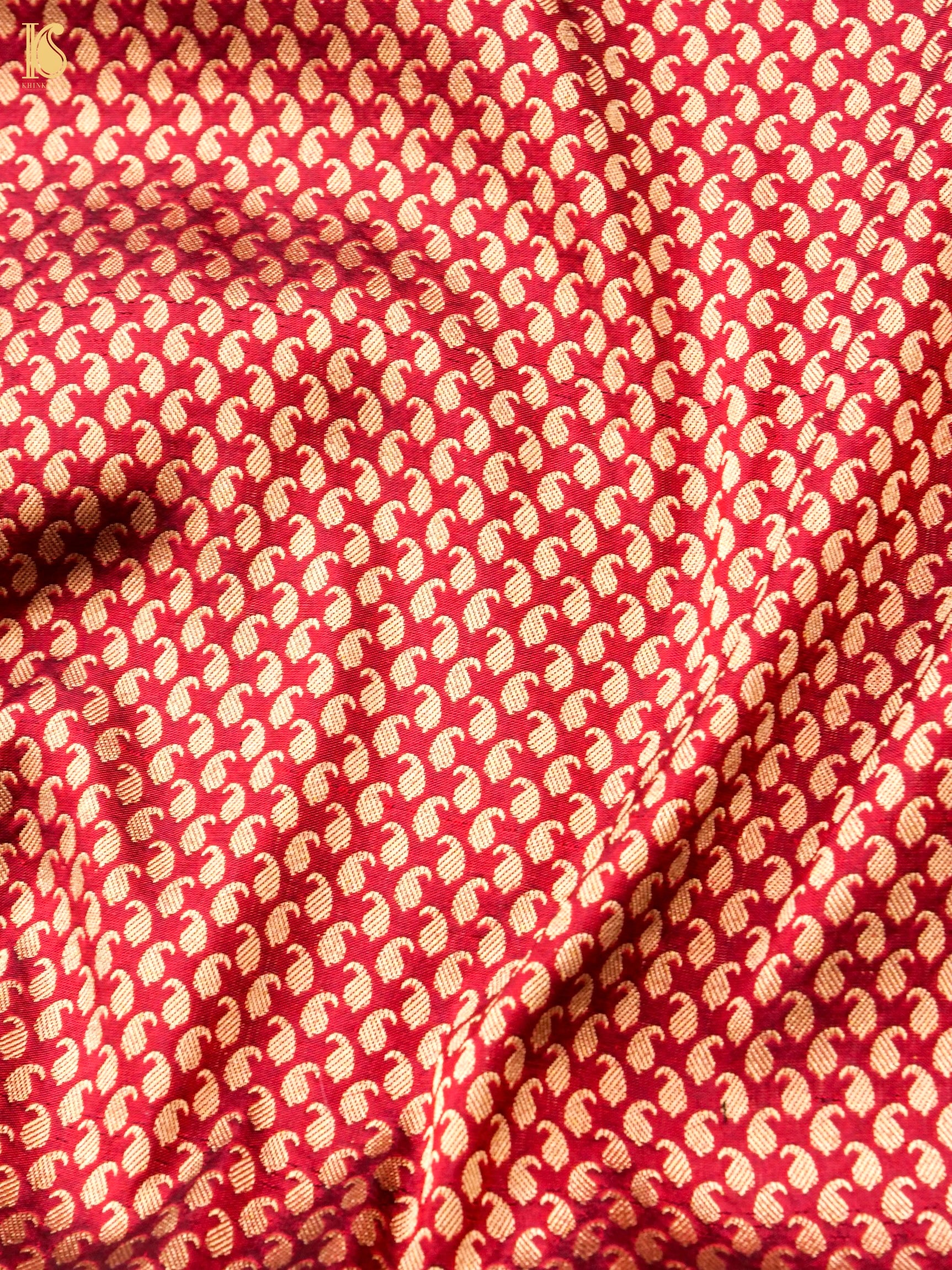 Handloom Banarasi Silk Zari Tanchoi Saree