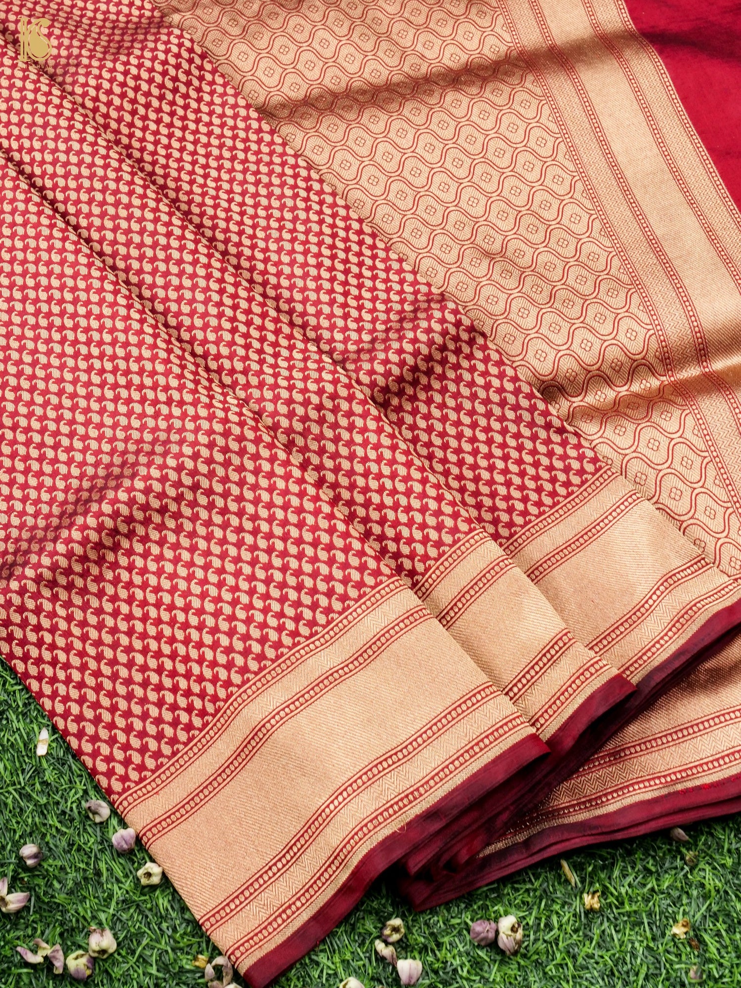 Handloom Banarasi Silk Zari Tanchoi Saree