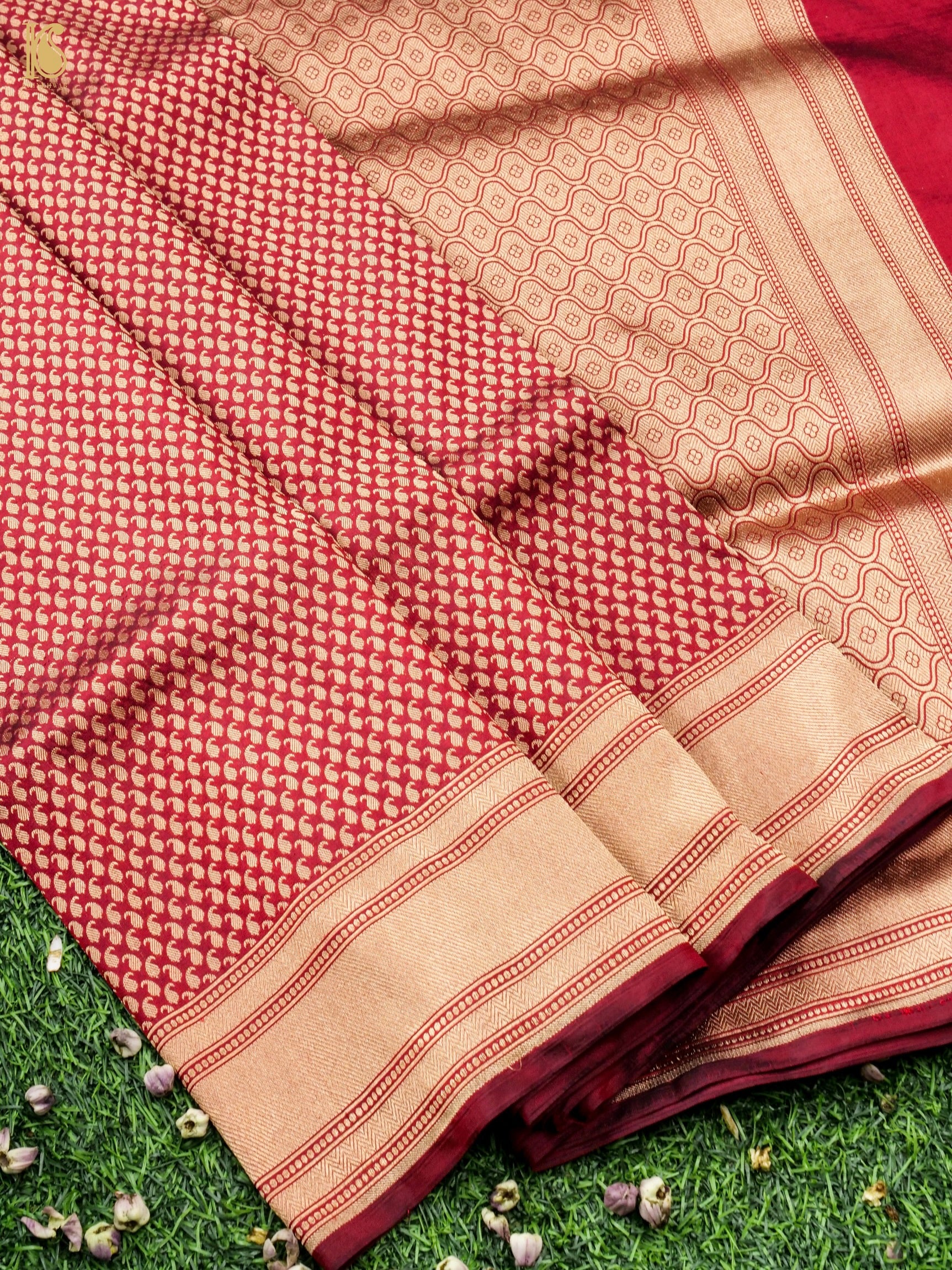 Handloom Banarasi Silk Zari Tanchoi Saree