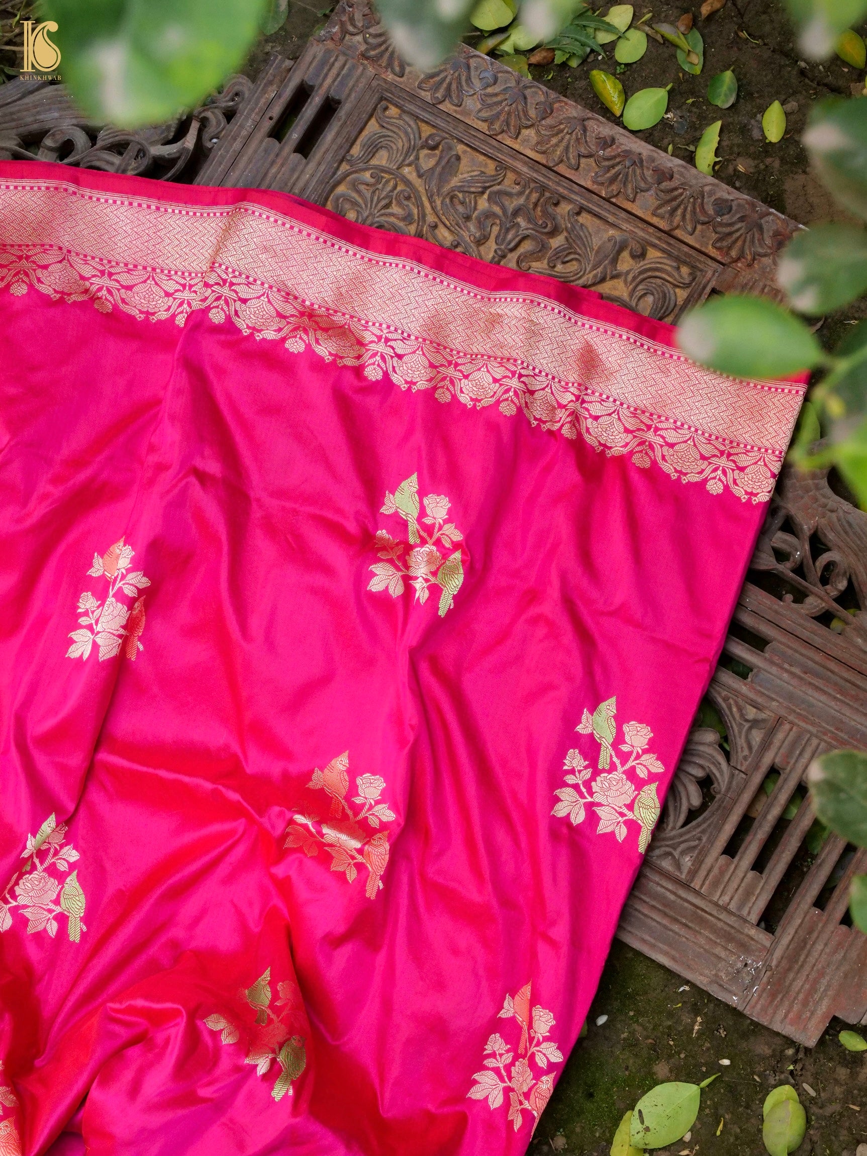 Handloom Banarasi Katan Silk Kadwa Saree