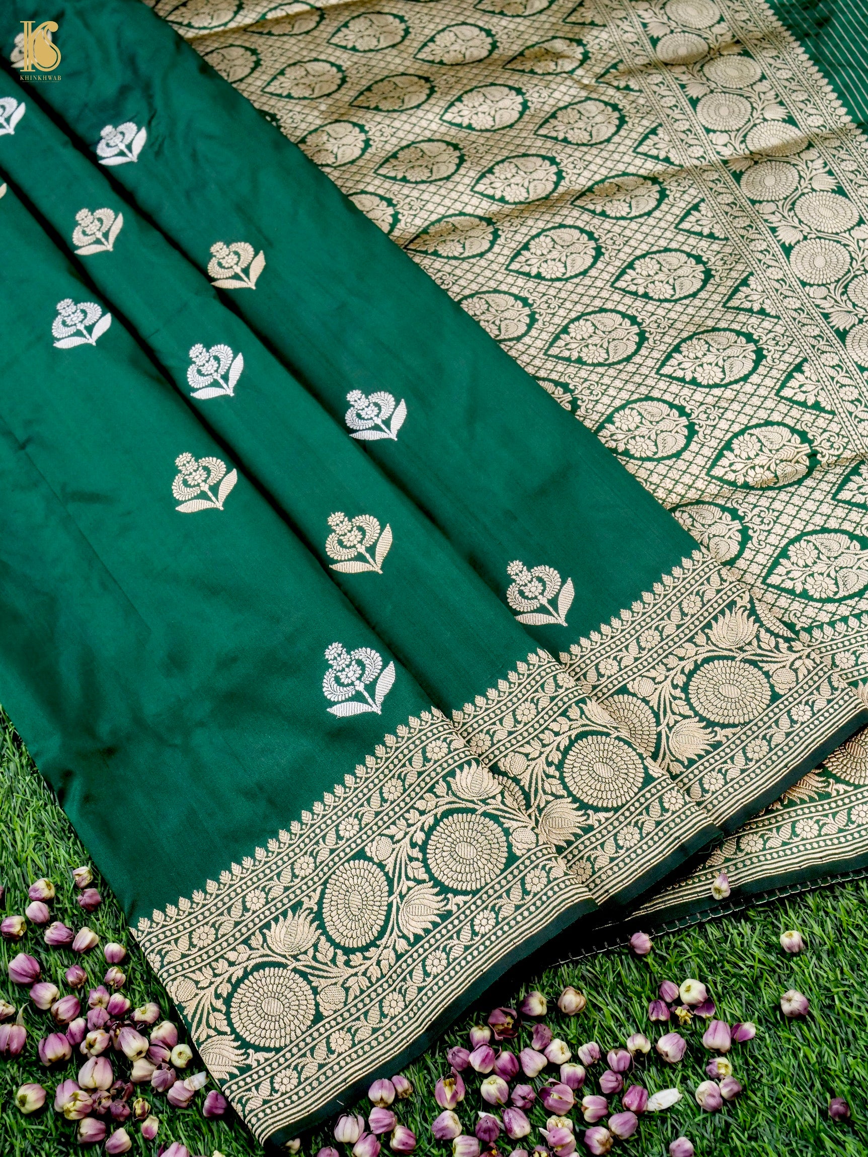 Handloom Banarasi Katan Silk Kadwa Saree