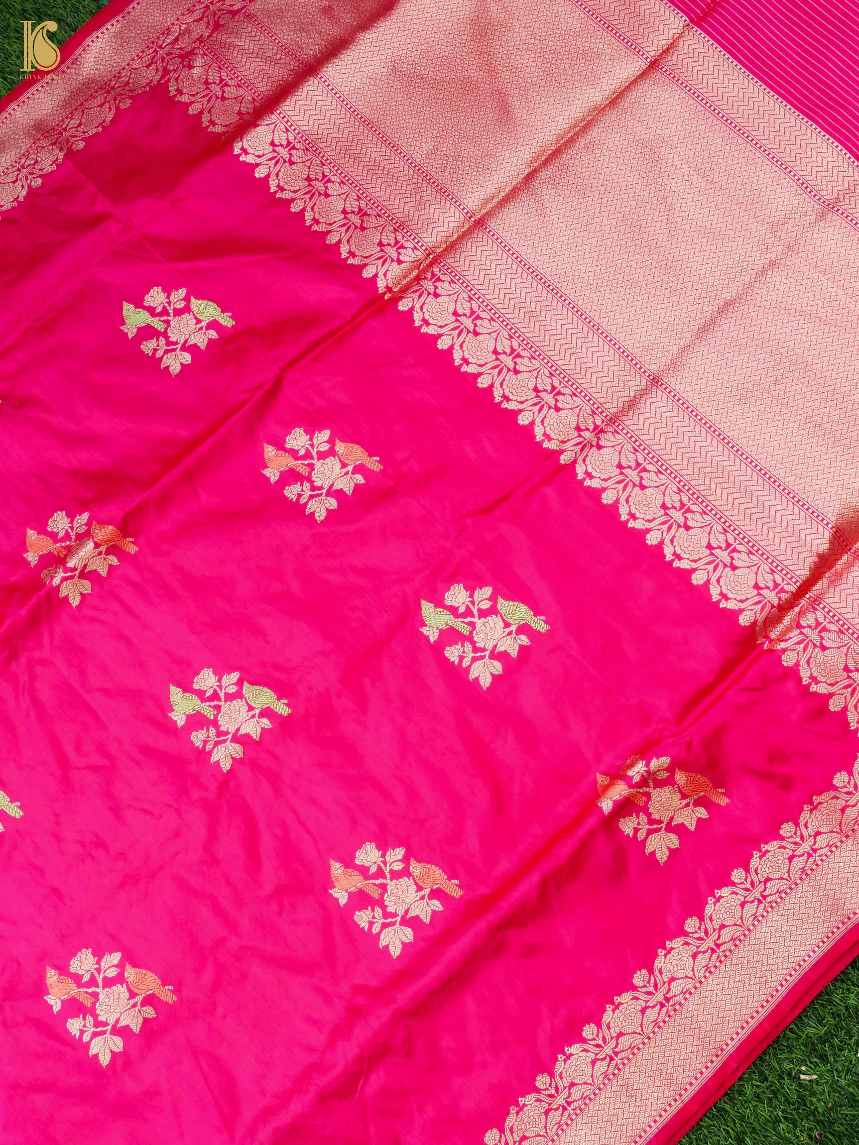 Handloom Banarasi Katan Silk Kadwa Saree
