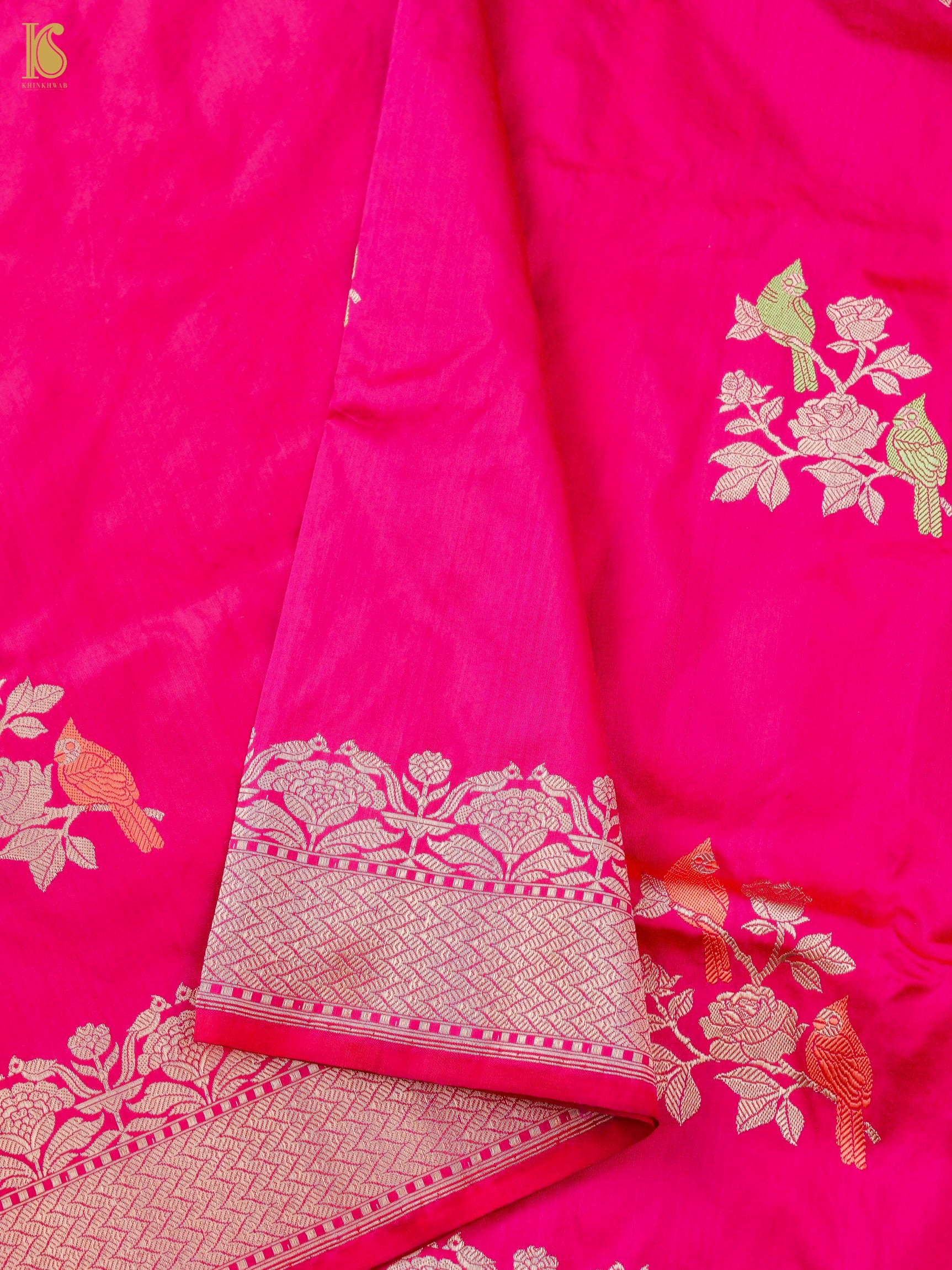 Handloom Banarasi Katan Silk Kadwa Saree