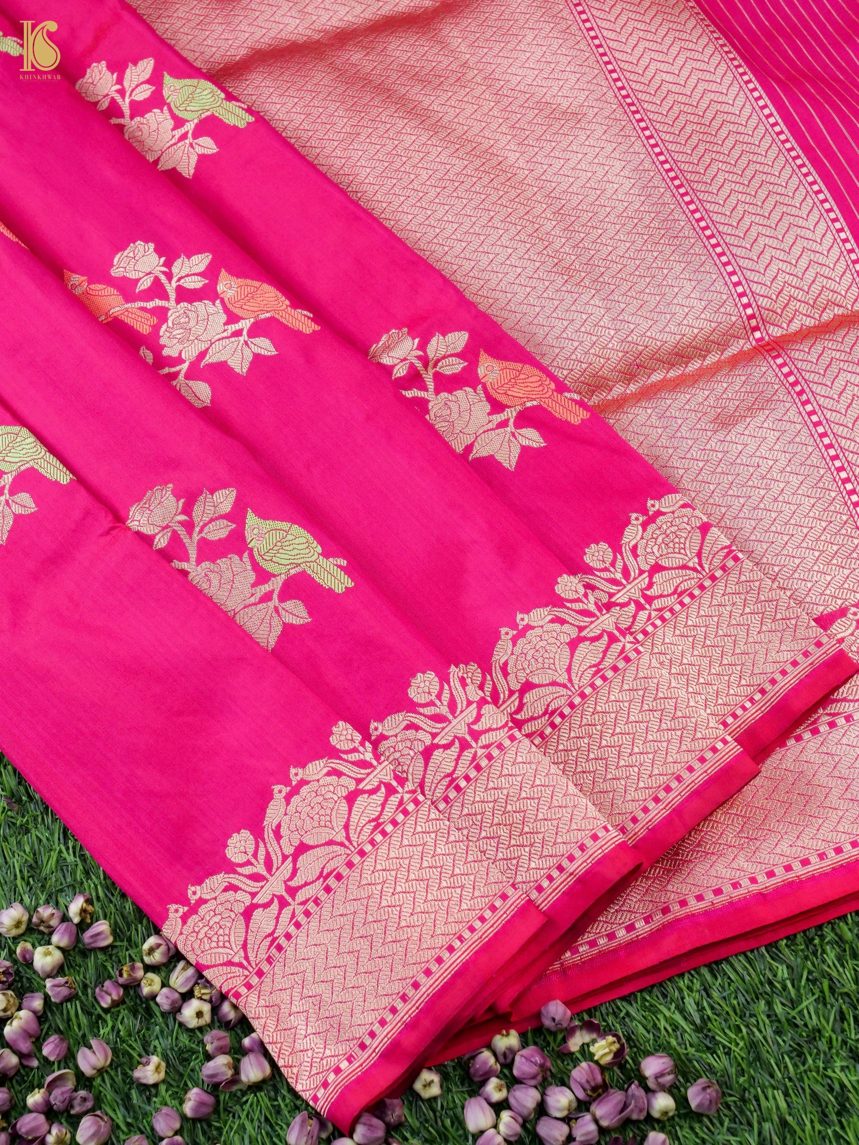 Handloom Banarasi Katan Silk Kadwa Saree