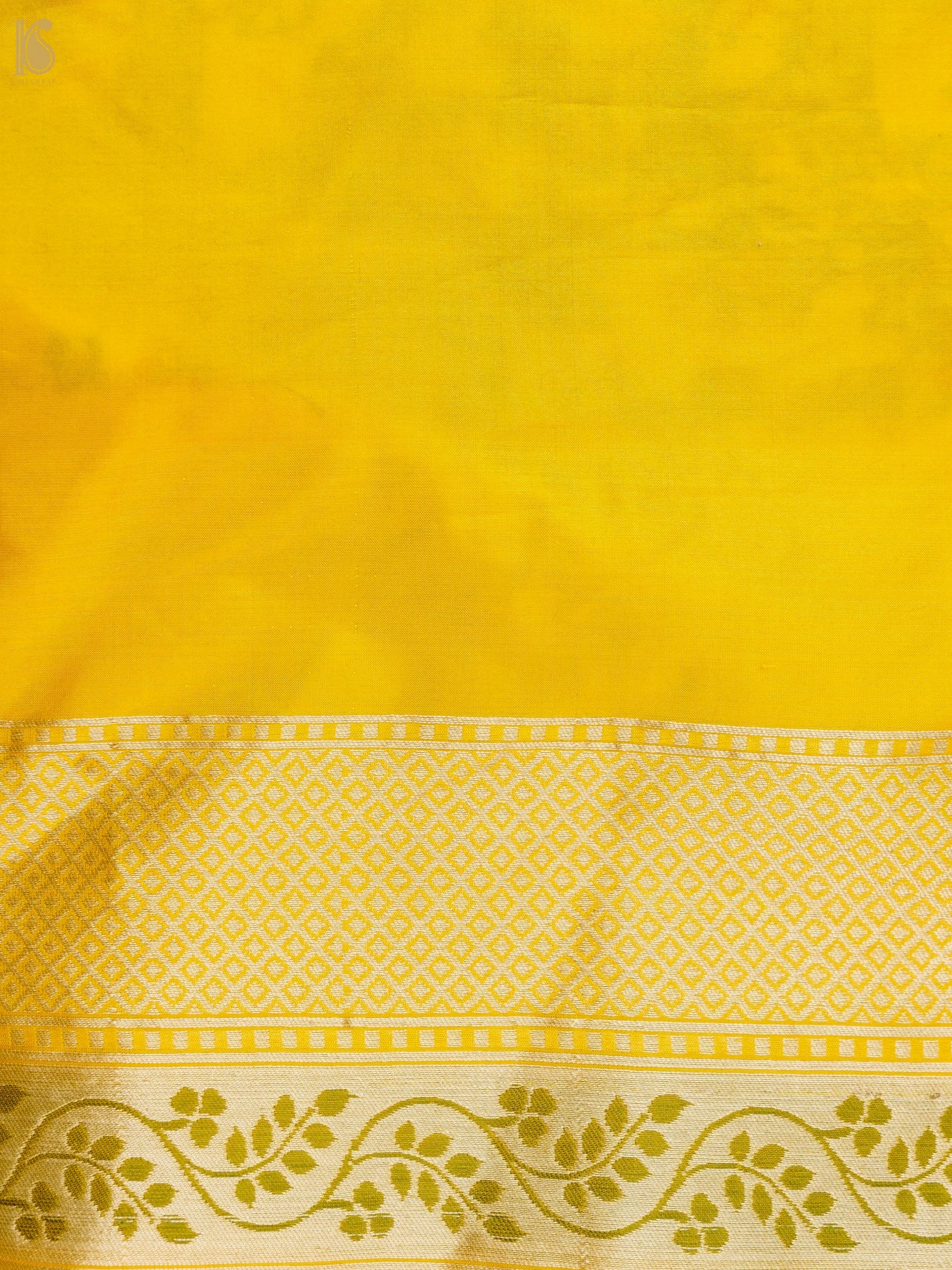 Handloom Banarasi Katan Silk Jaal Saree