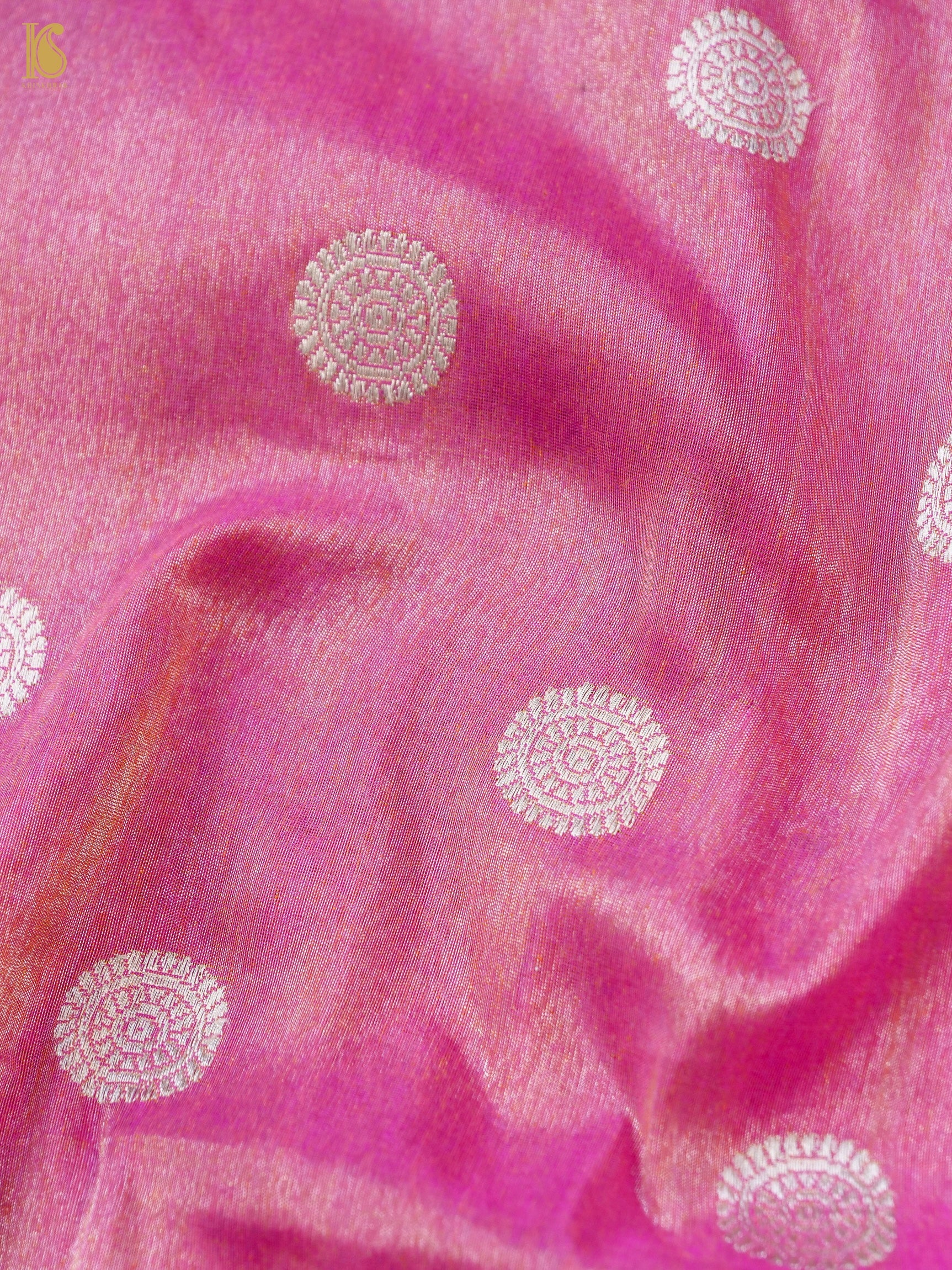 Handloom Banarasi Tissue Silk Rekha Saree
