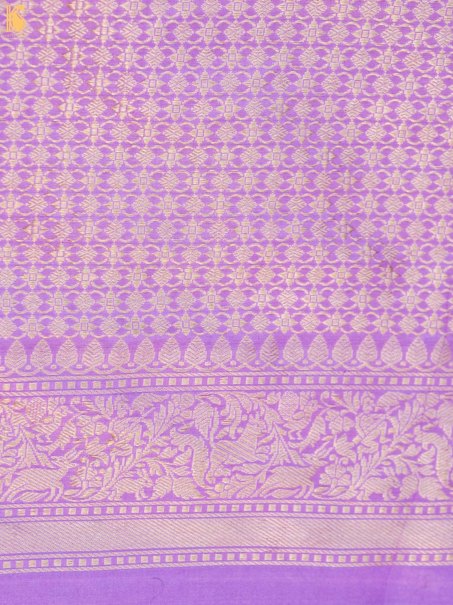 Handwoven Katan Silk Banarasi Shikargah Saree