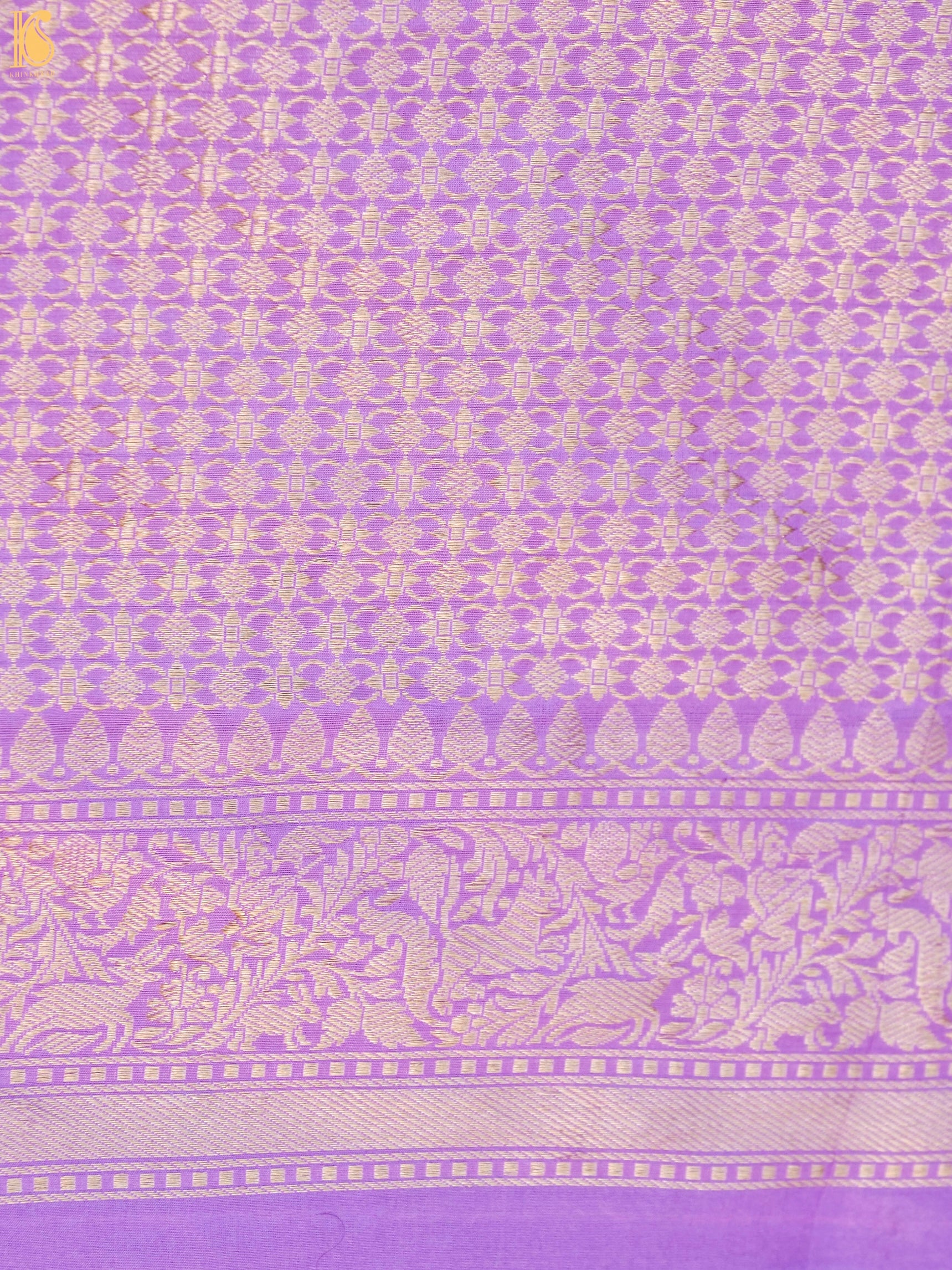 Handwoven Katan Silk Banarasi Shikargah Saree