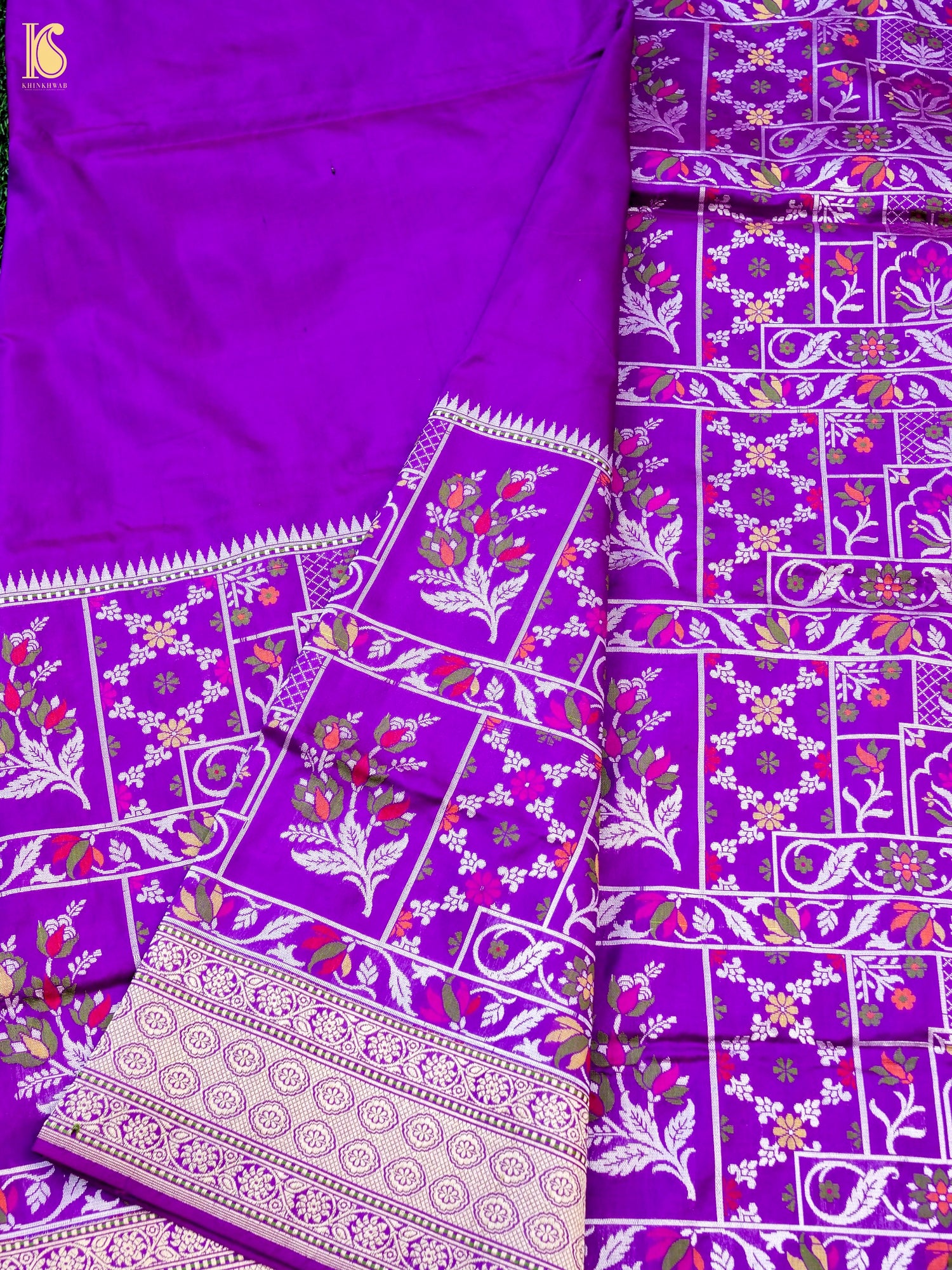 Banarasi Handloom Pure Katan Silk Kadwa Saree