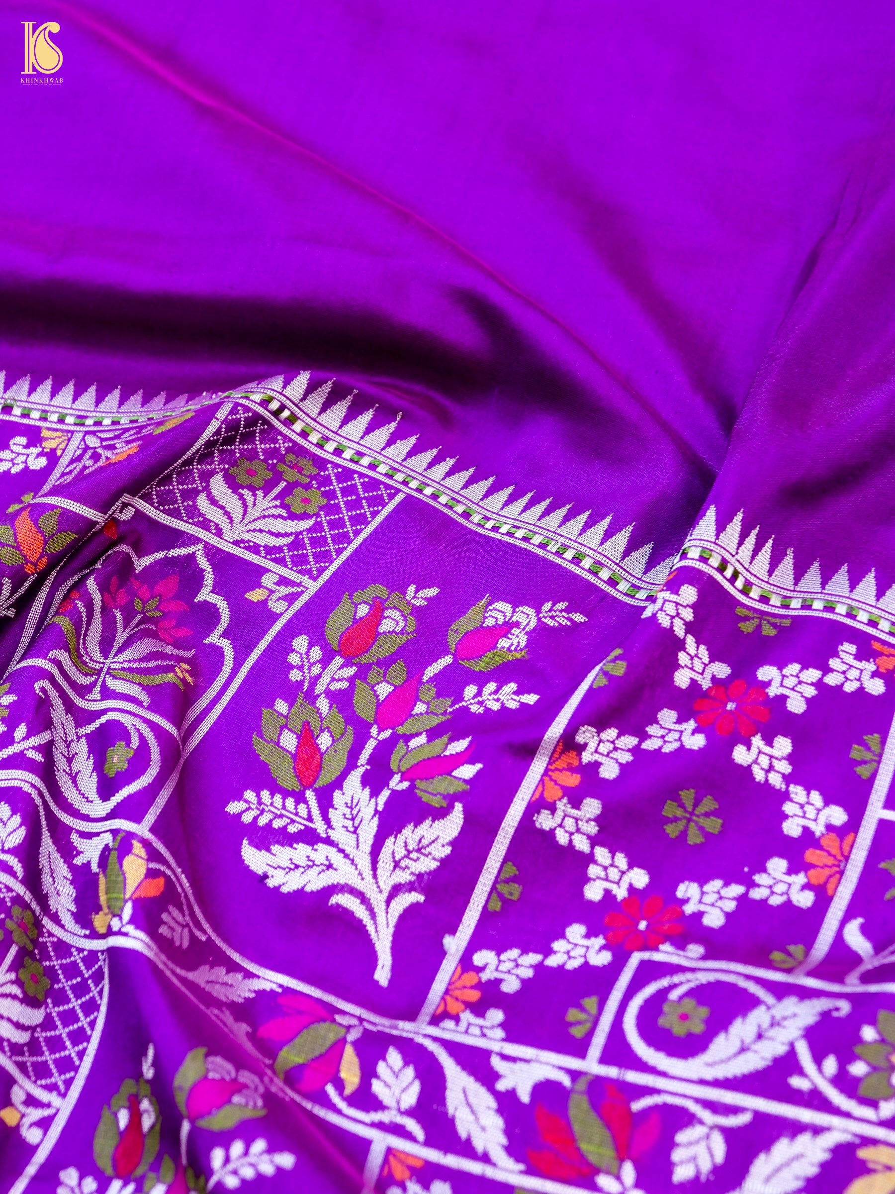 Banarasi Handloom Pure Katan Silk Kadwa Saree