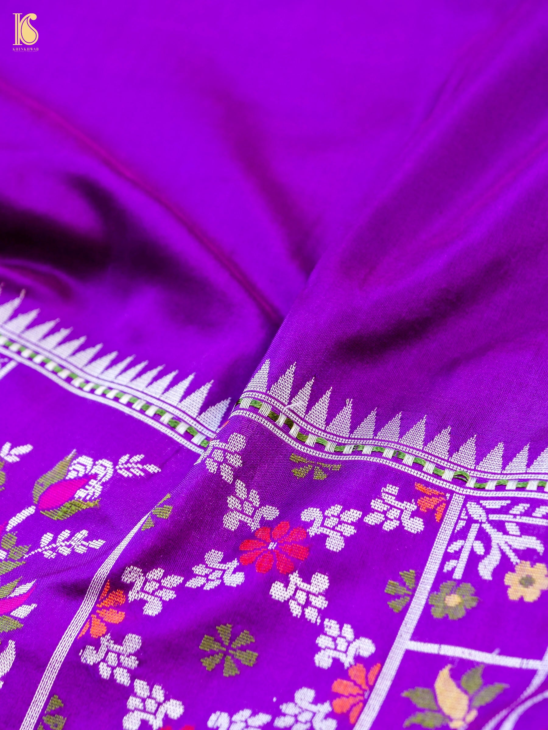 Banarasi Handloom Pure Katan Silk Kadwa Saree