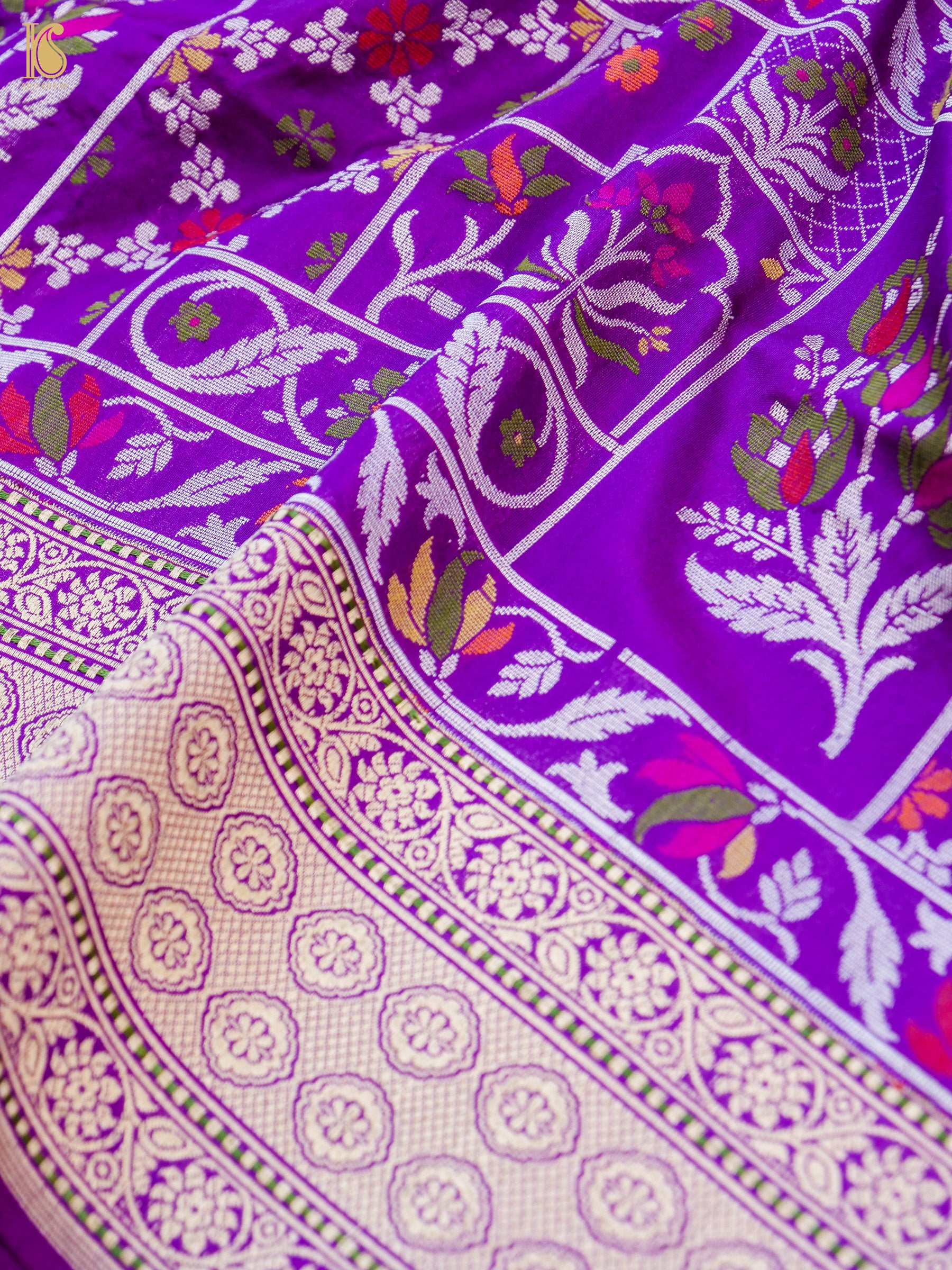 Banarasi Handloom Pure Katan Silk Kadwa Saree