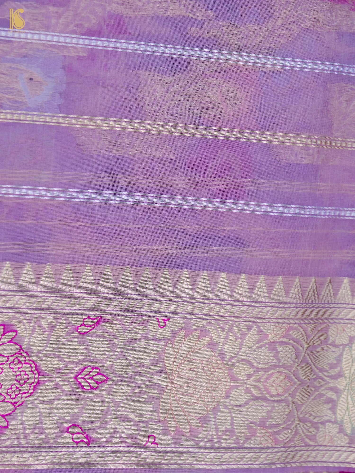 Handloom Banarasi Kora Kadwa Tilfi Saree