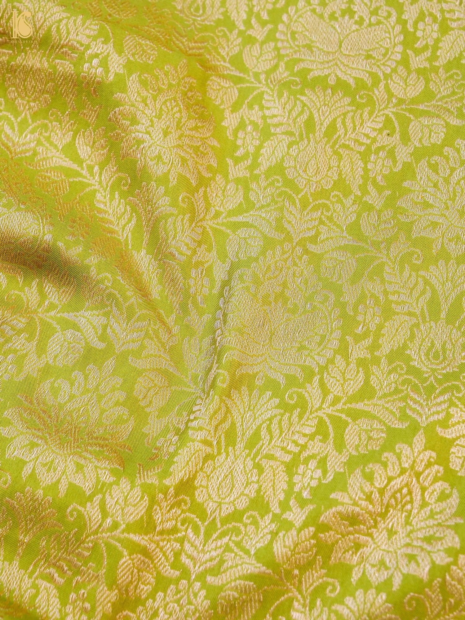 Handloom Banarasi Silk Zari Tanchoi Ektara Mina Saree