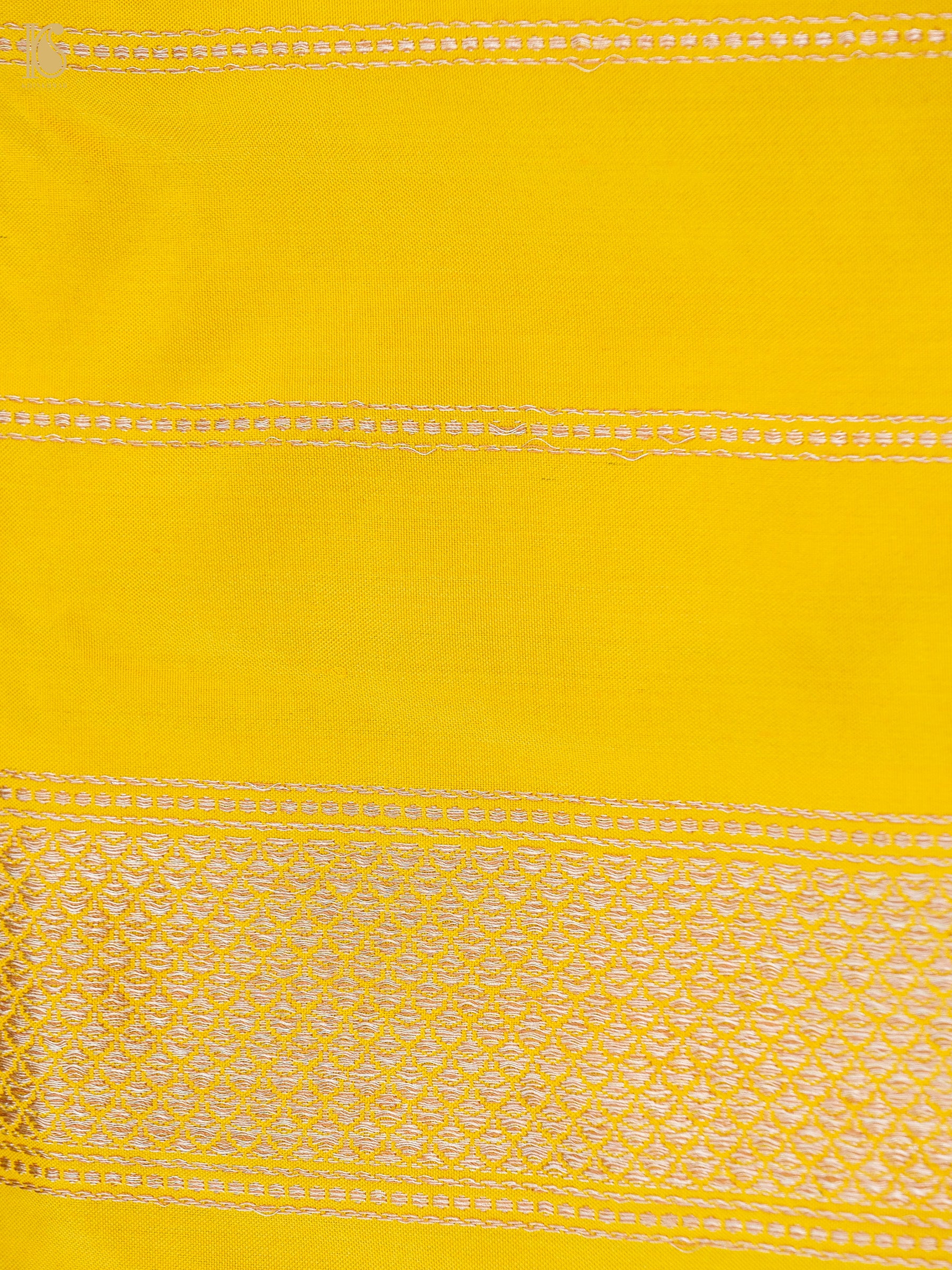 Handloom Banarasi Silk Zari Tanchoi Ektara Mina Saree