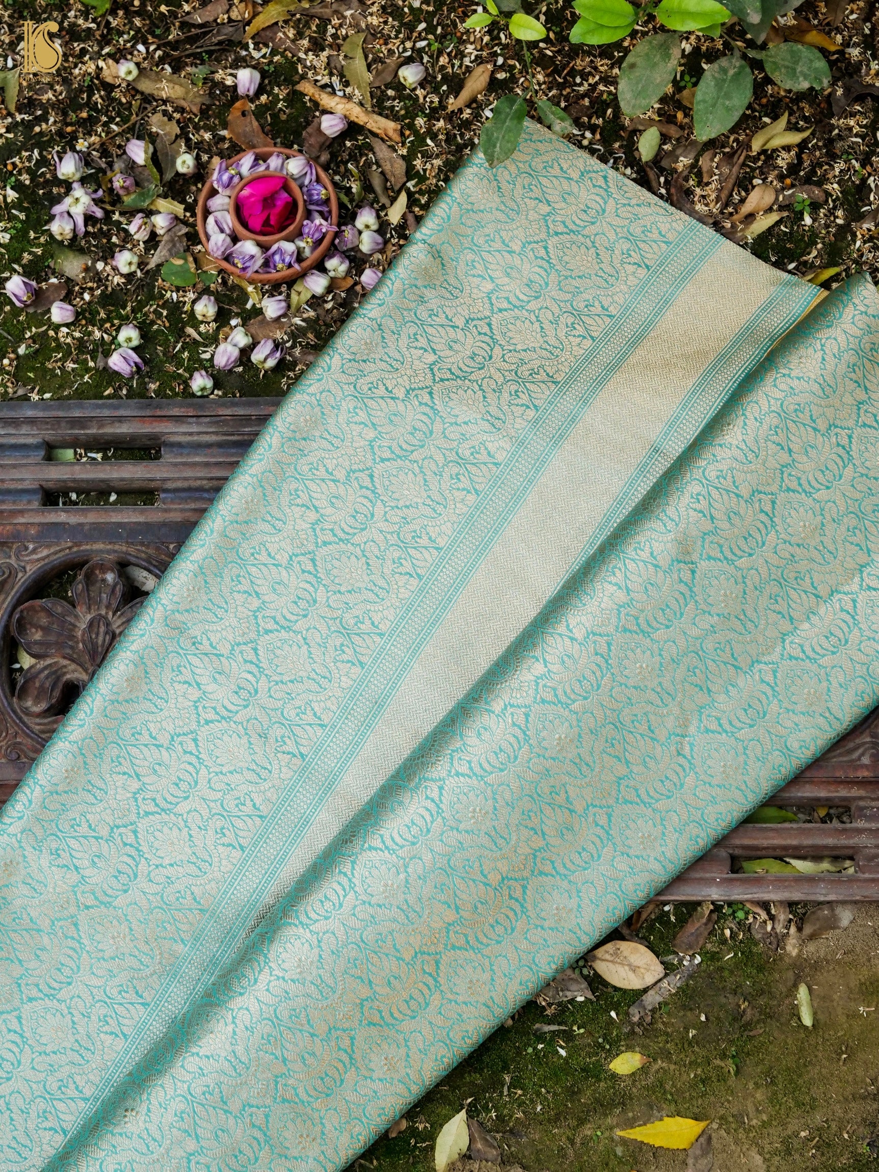 Handloom Banarasi Katan Silk Zari Tanchoi Saree