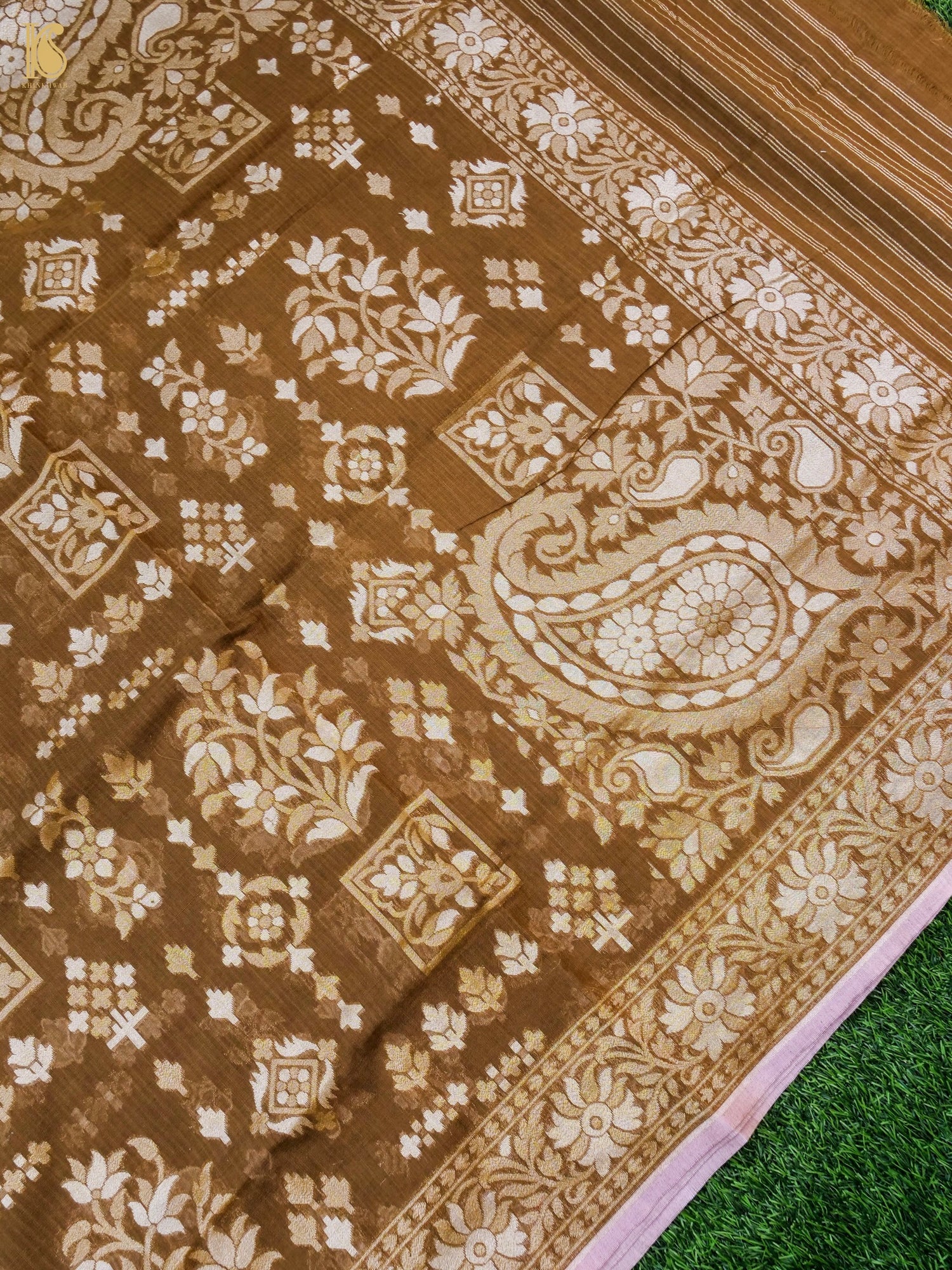 Banarasi Cotton Handloom Jamdani Ektara Saree