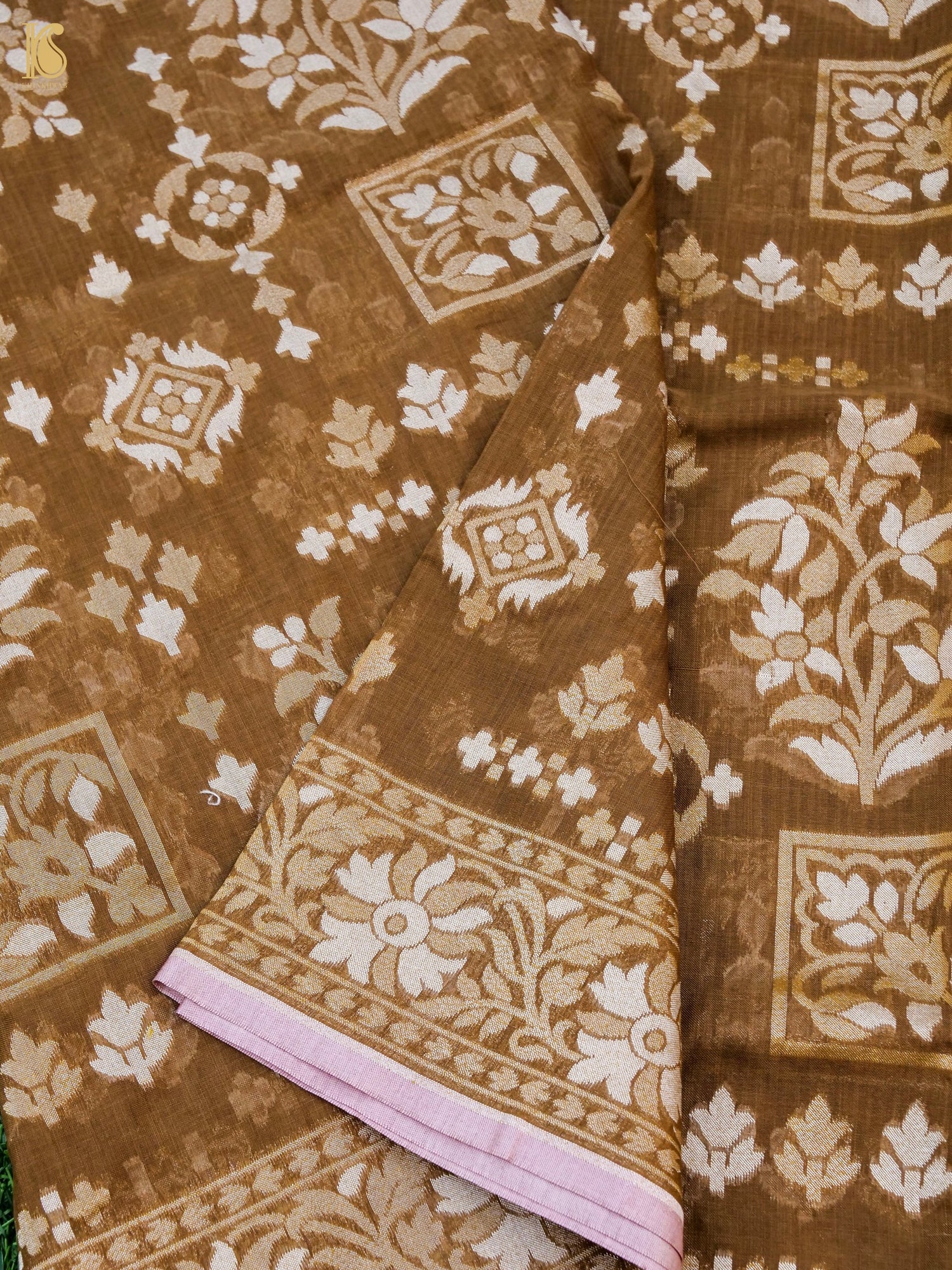 Banarasi Cotton Handloom Jamdani Ektara Saree