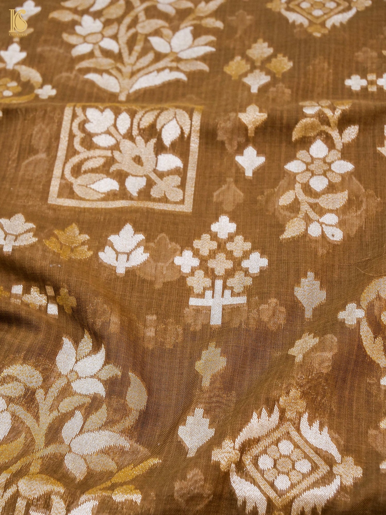 Banarasi Cotton Handloom Jamdani Ektara Saree