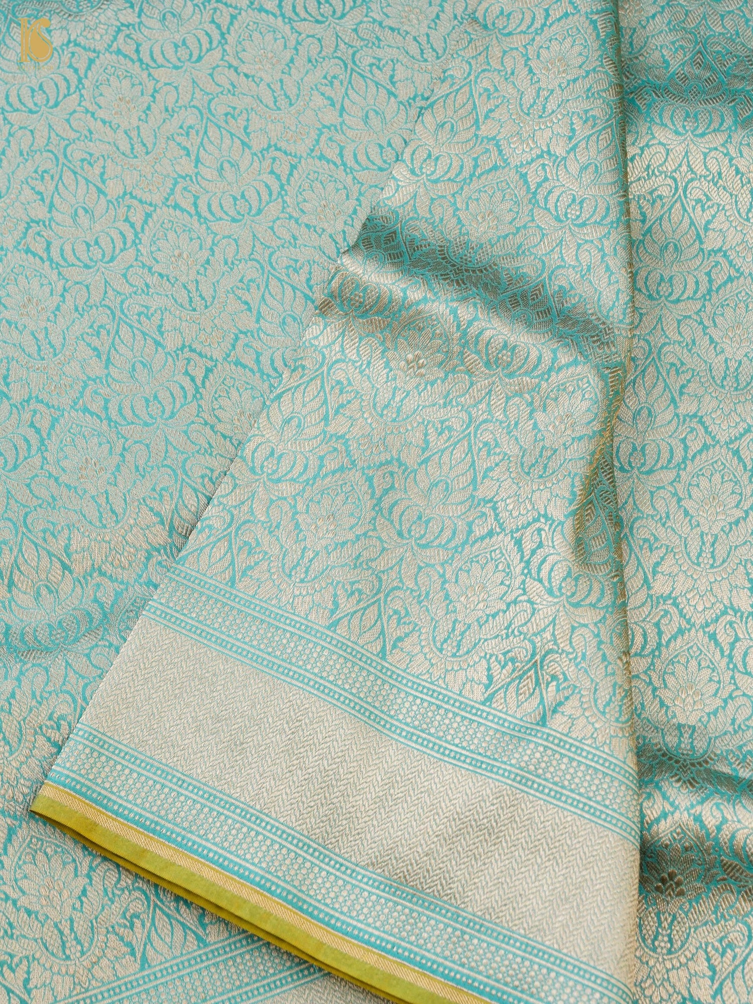Handloom Banarasi Katan Silk Zari Tanchoi Saree