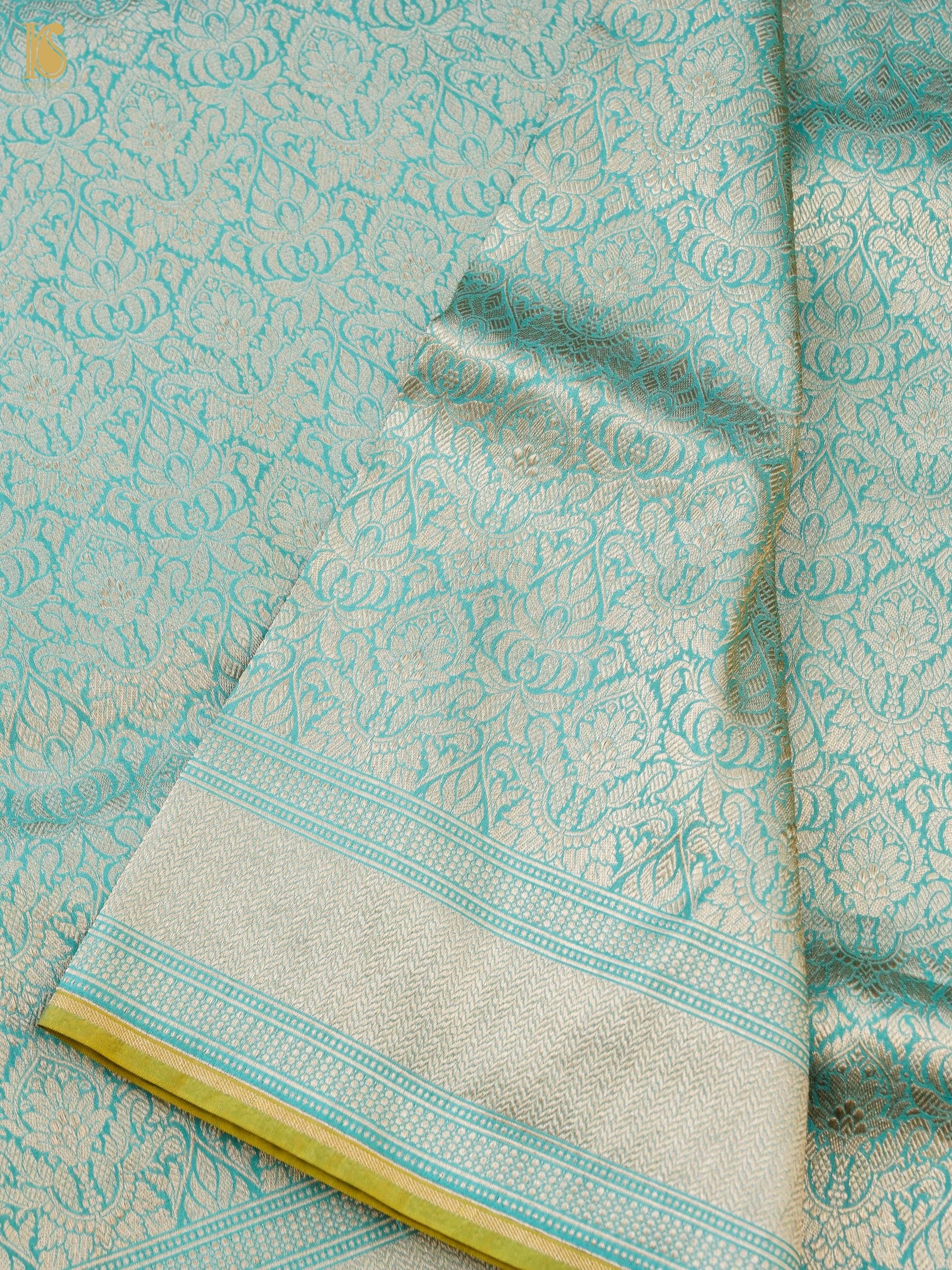 Handloom Banarasi Katan Silk Zari Tanchoi Saree