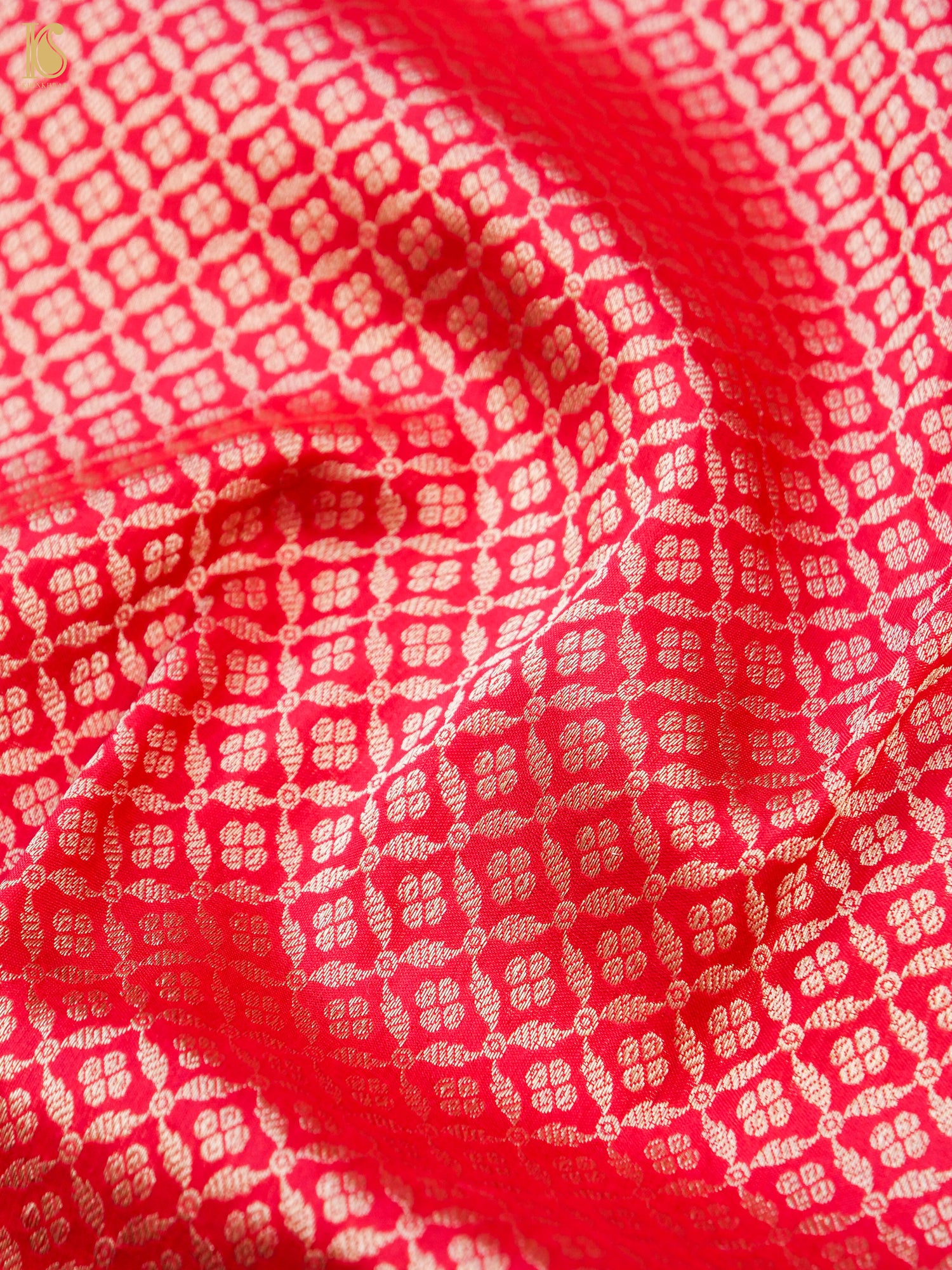Handloom Banarasi Katan Silk Zari Tanchoi Saree