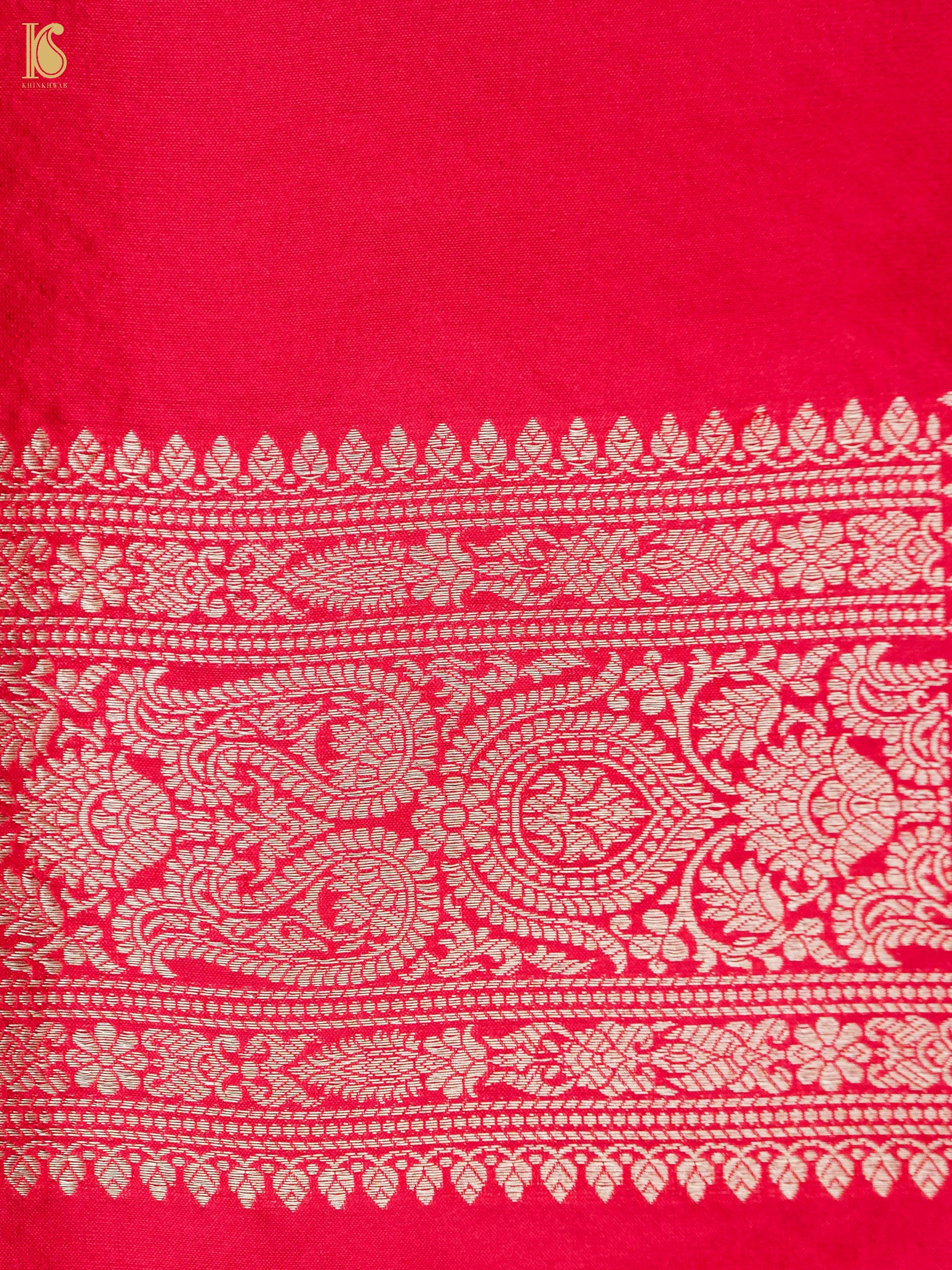 Handloom Banarasi Katan Silk Zari Tanchoi Saree