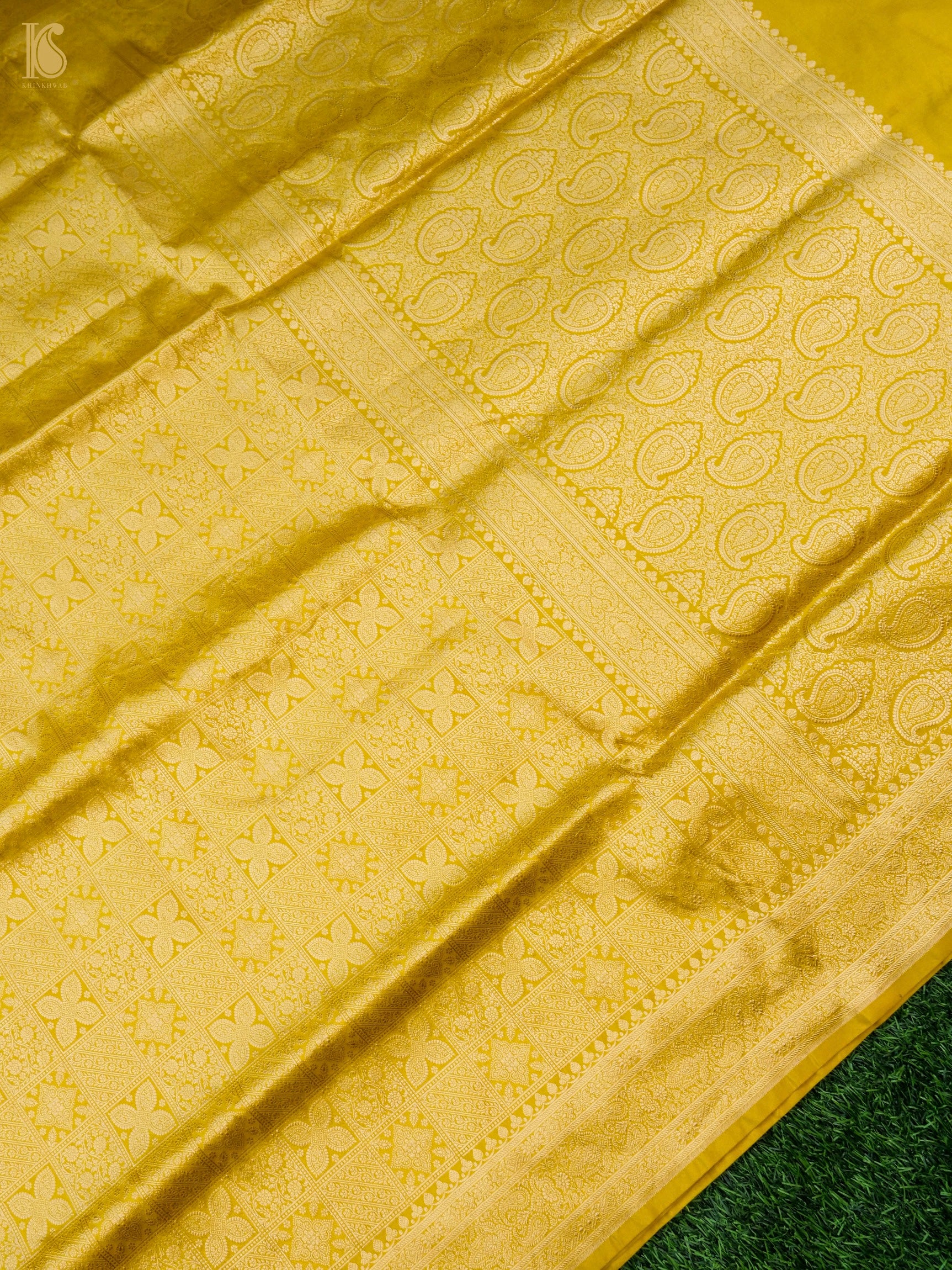Handloom Banarasi Katan Silk Zari Tanchoi Saree