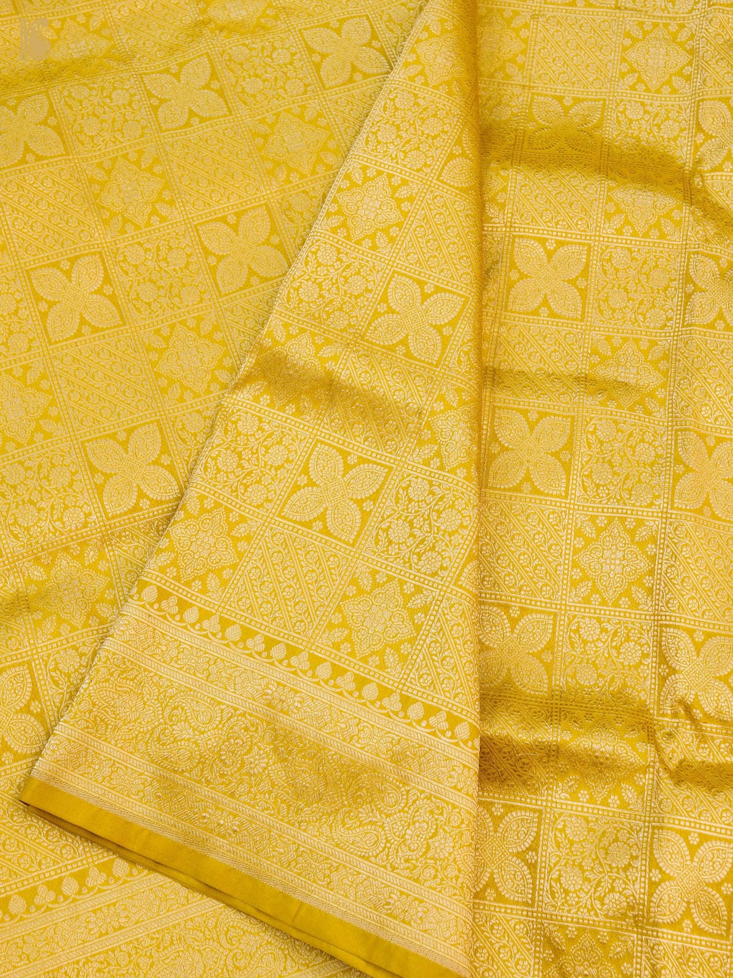 Handloom Banarasi Katan Silk Zari Tanchoi Saree