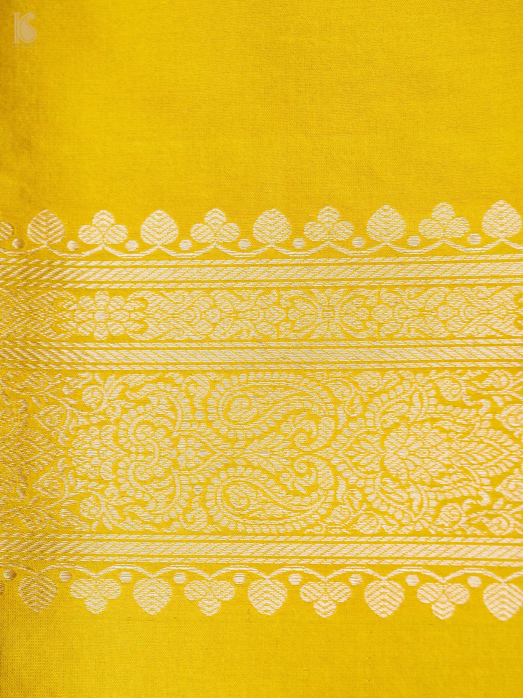 Handloom Banarasi Katan Silk Zari Tanchoi Saree