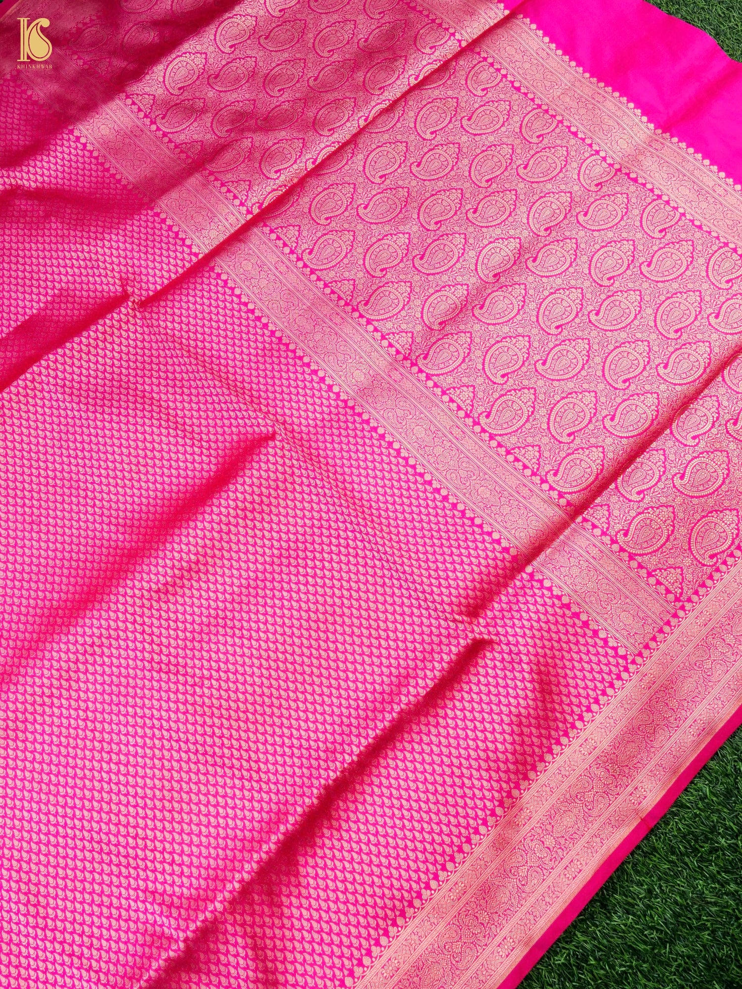 Handloom Banarasi Katan Silk Zari Tanchoi Saree