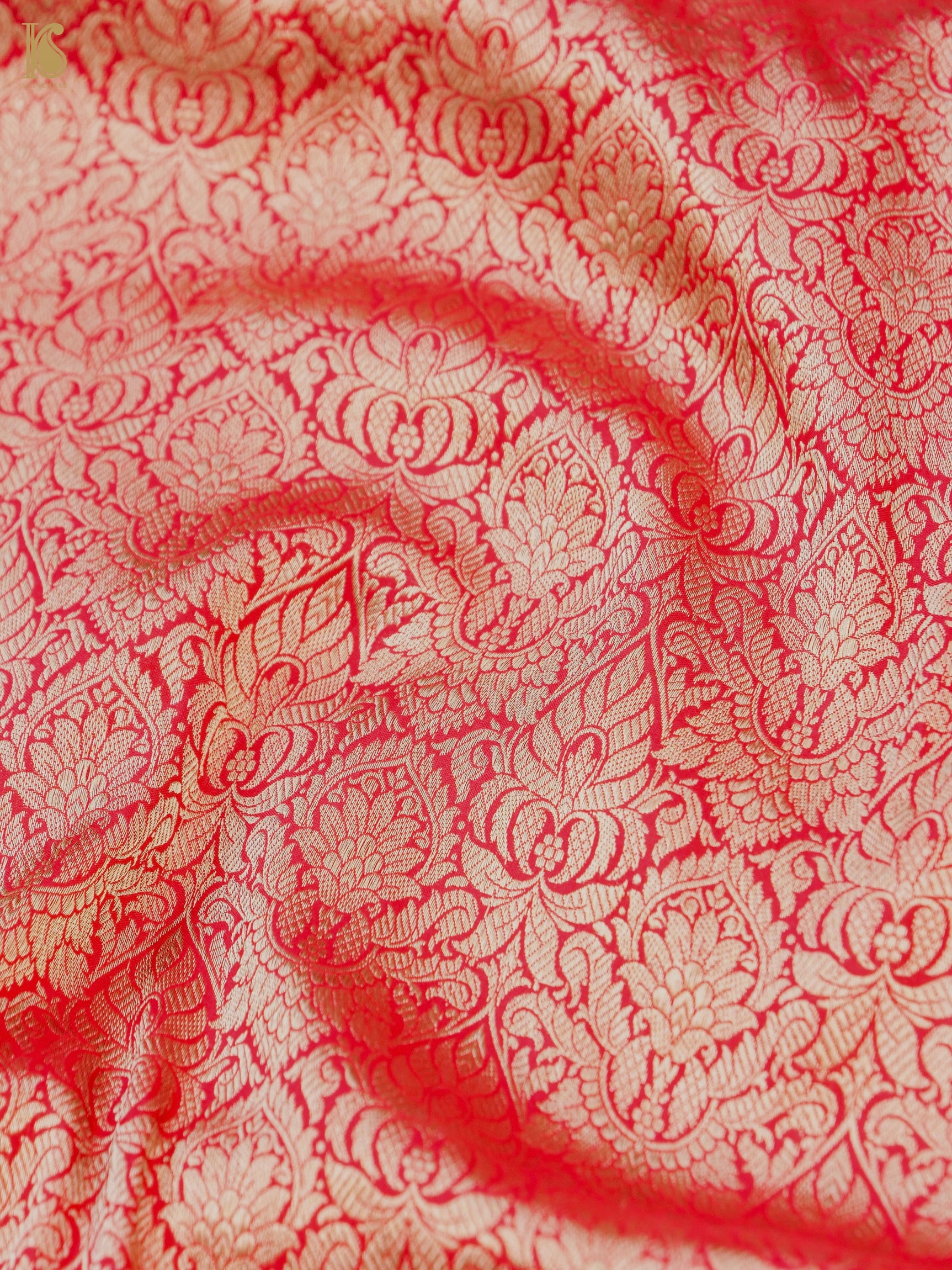 Handloom Banarasi Katan Silk Zari Tanchoi Saree