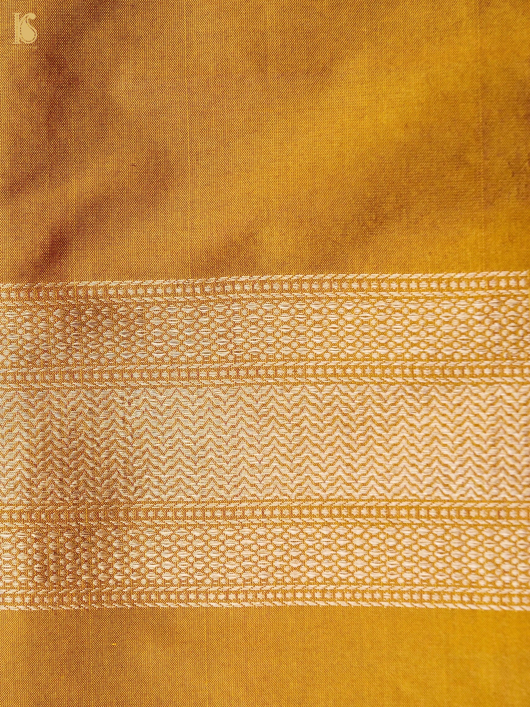 Handloom Banarasi Katan Silk Zari Tanchoi Saree