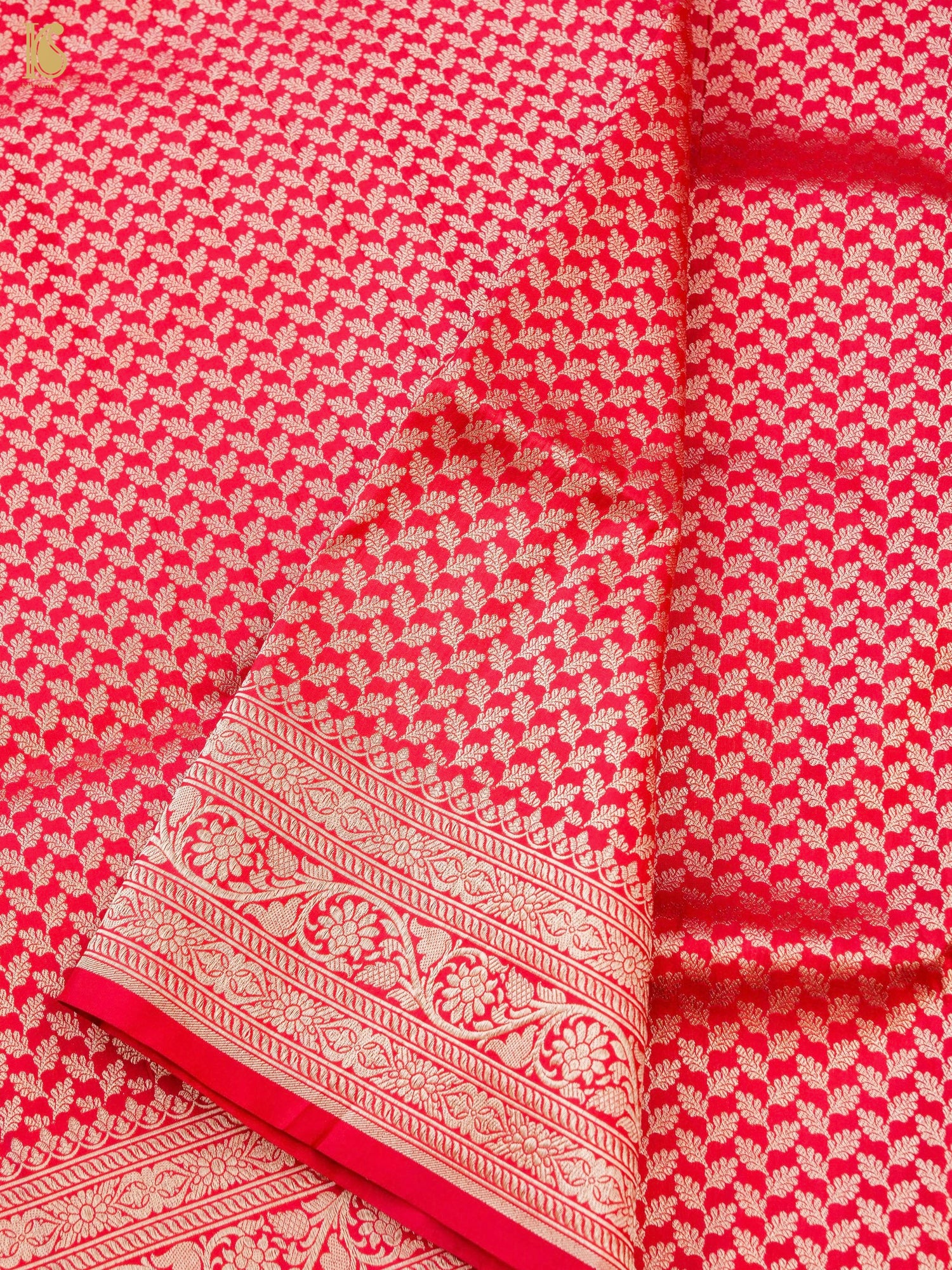 Handloom Banarasi Katan Silk Zari Tanchoi Saree