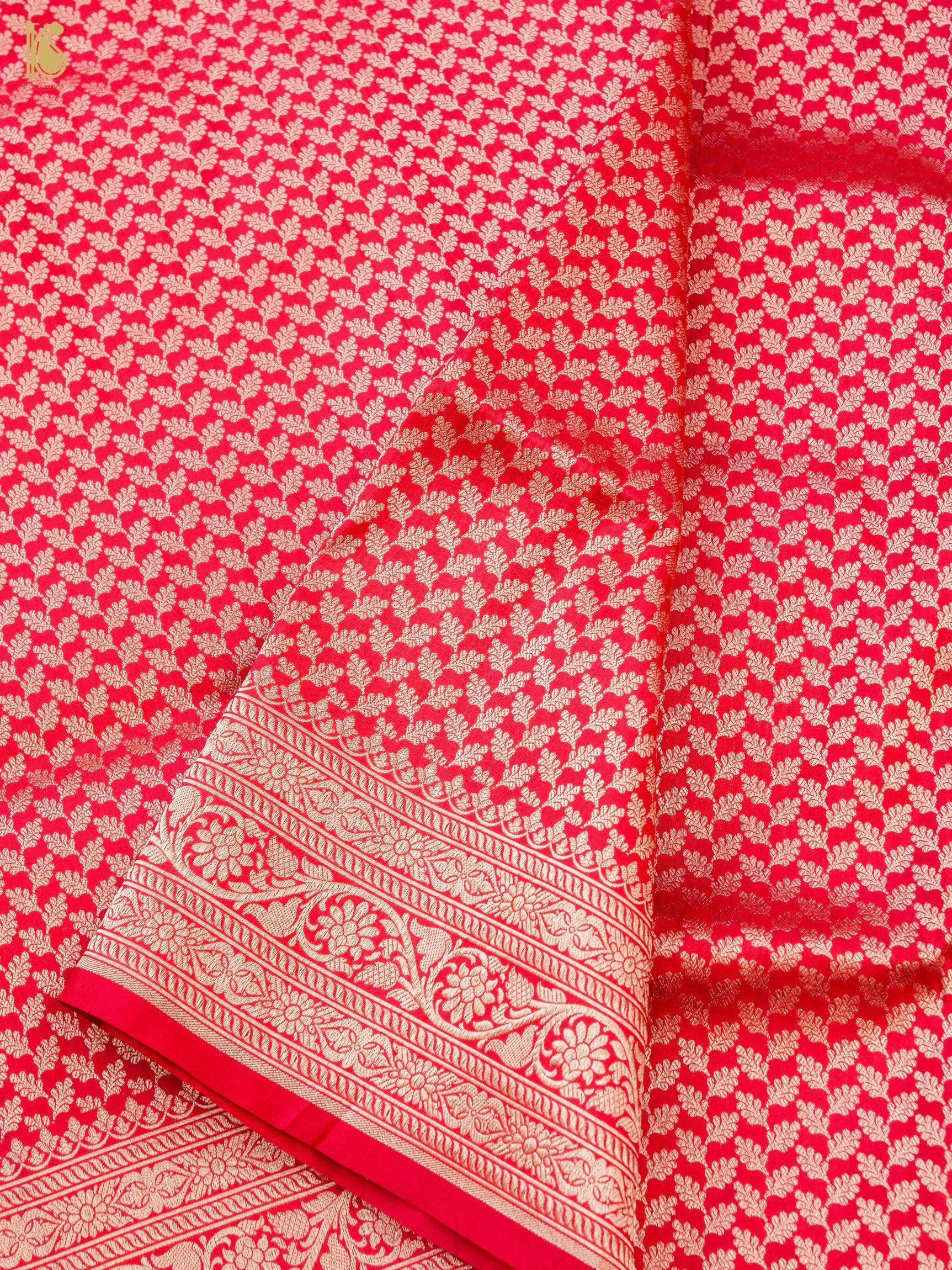 Handloom Banarasi Katan Silk Zari Tanchoi Saree