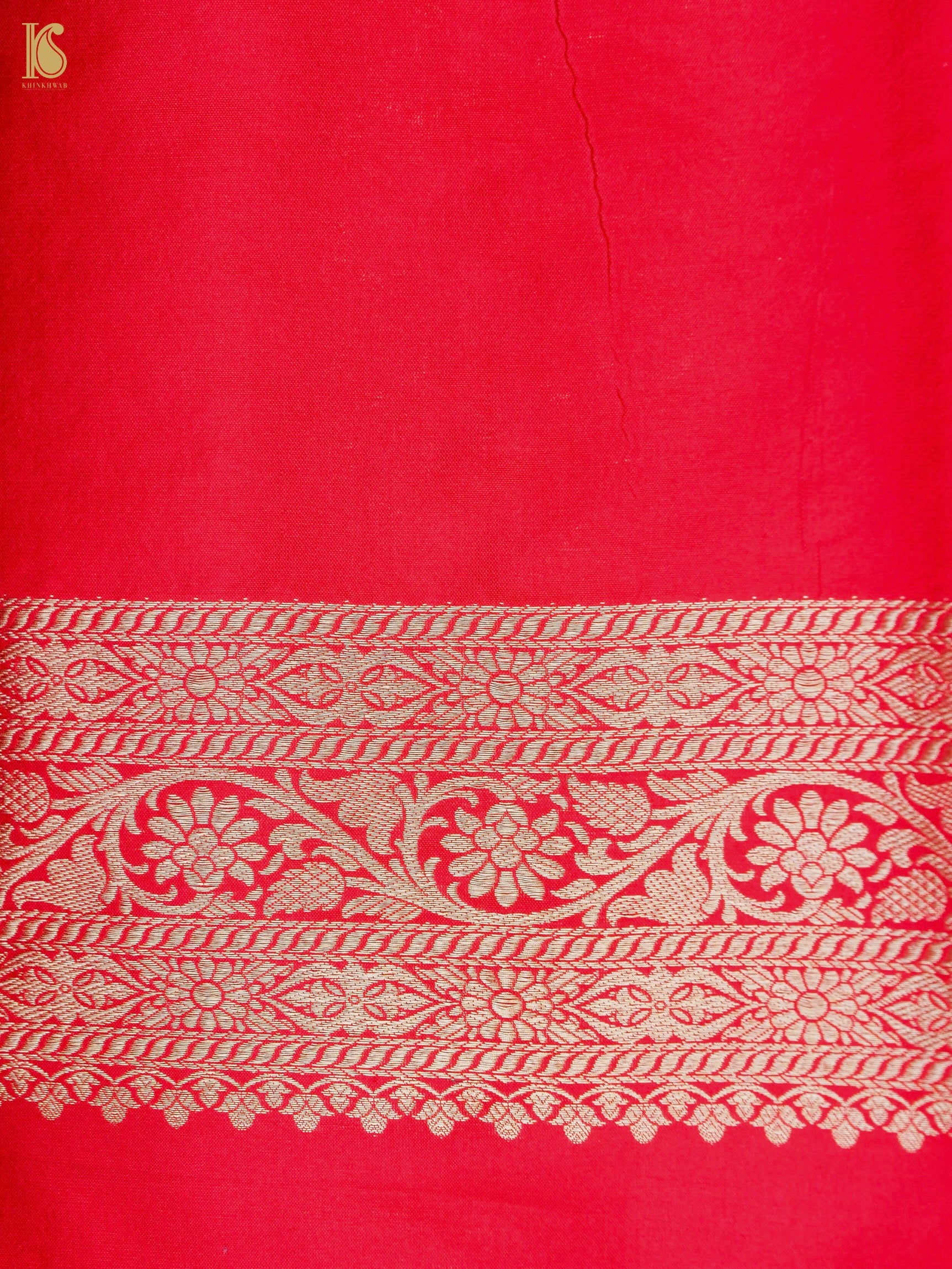 Handloom Banarasi Katan Silk Zari Tanchoi Saree