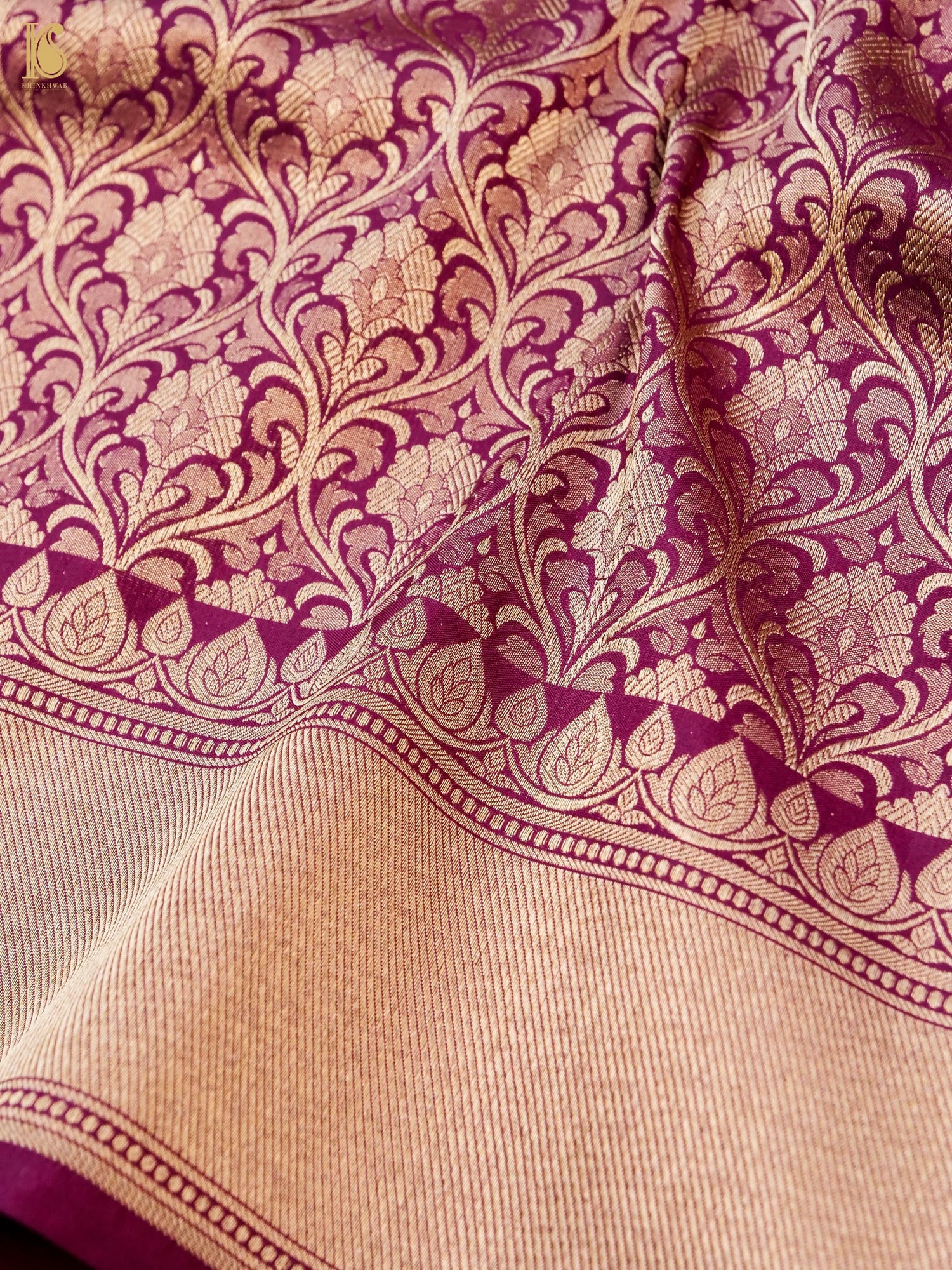 Handloom Banarasi Katan Silk Zari Tanchoi Saree