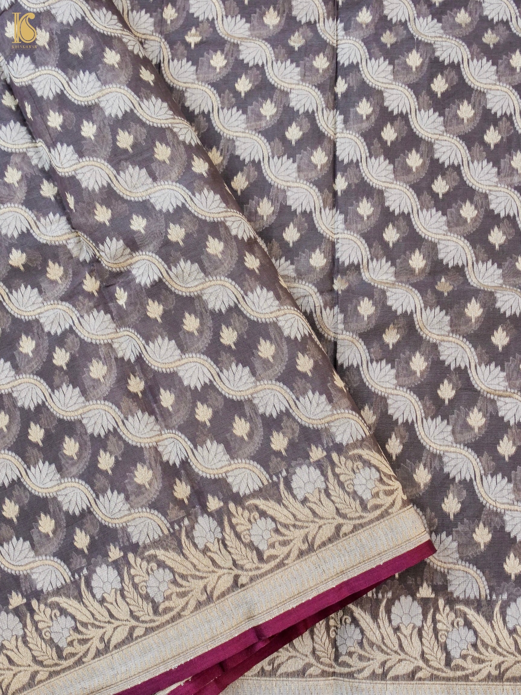 Handloom Cotton Kora Banarasi Jamdani Ektara Suit Fabric Set
