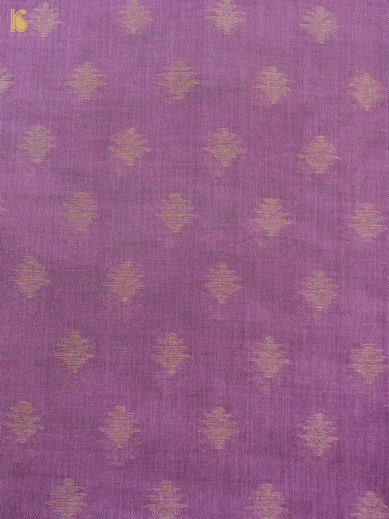 Handloom Cotton Kora Banarasi Jamdani Ektara Suit Fabric Set