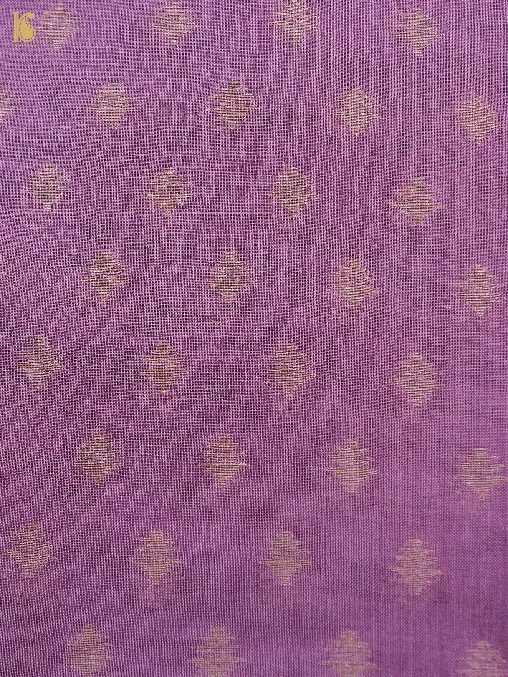 Handloom Cotton Kora Banarasi Jamdani Ektara Suit Fabric Set