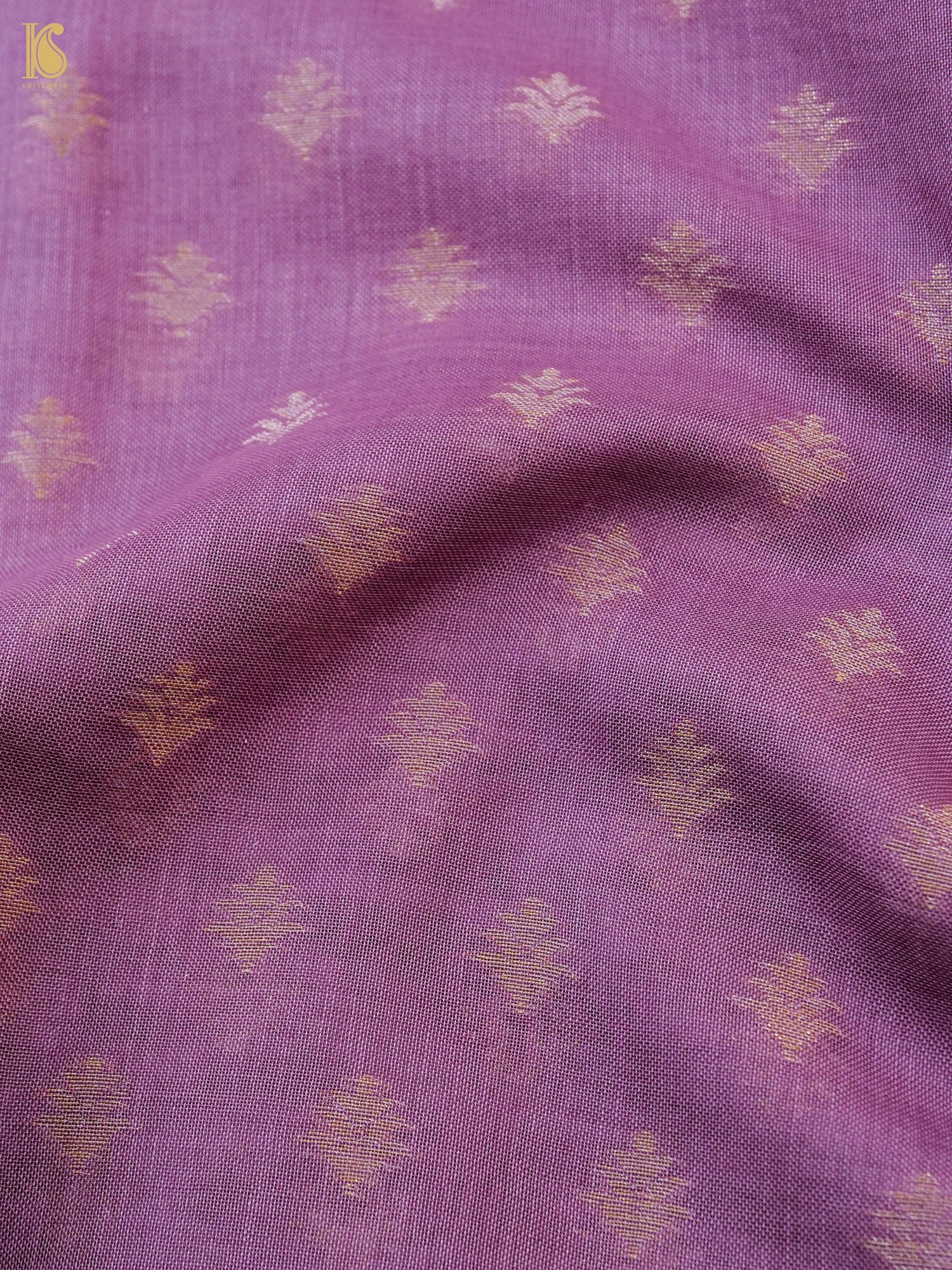 Handloom Cotton Kora Banarasi Jamdani Ektara Suit Fabric Set