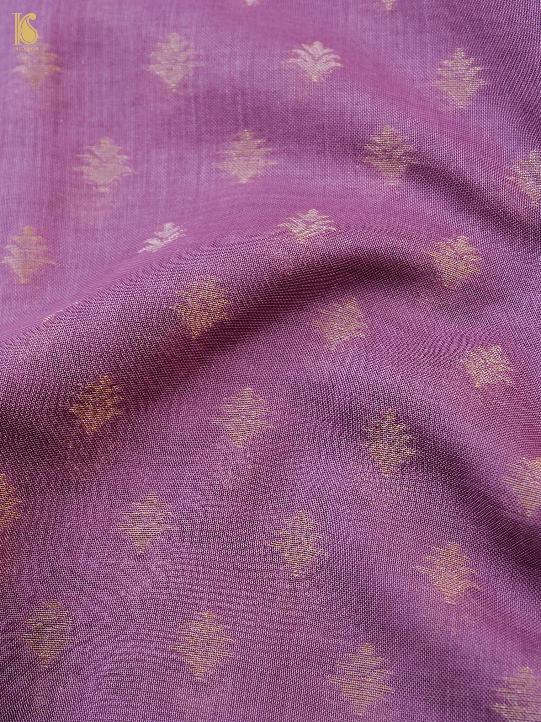 Handloom Cotton Kora Banarasi Jamdani Ektara Suit Fabric Set